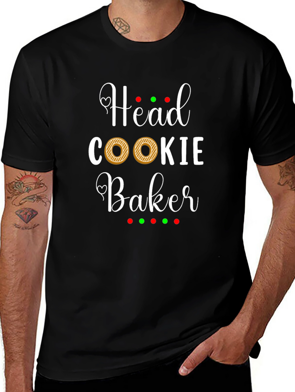 Head Cookie Baker T-Shirt - Funny Baking Tee