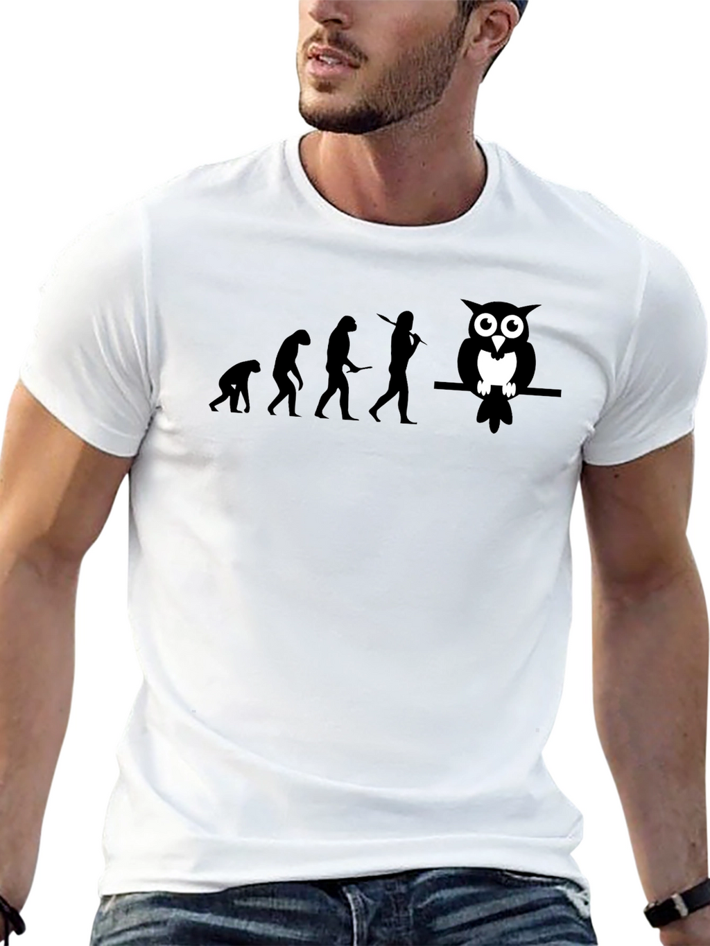 Evolution of Owl T-Shirt