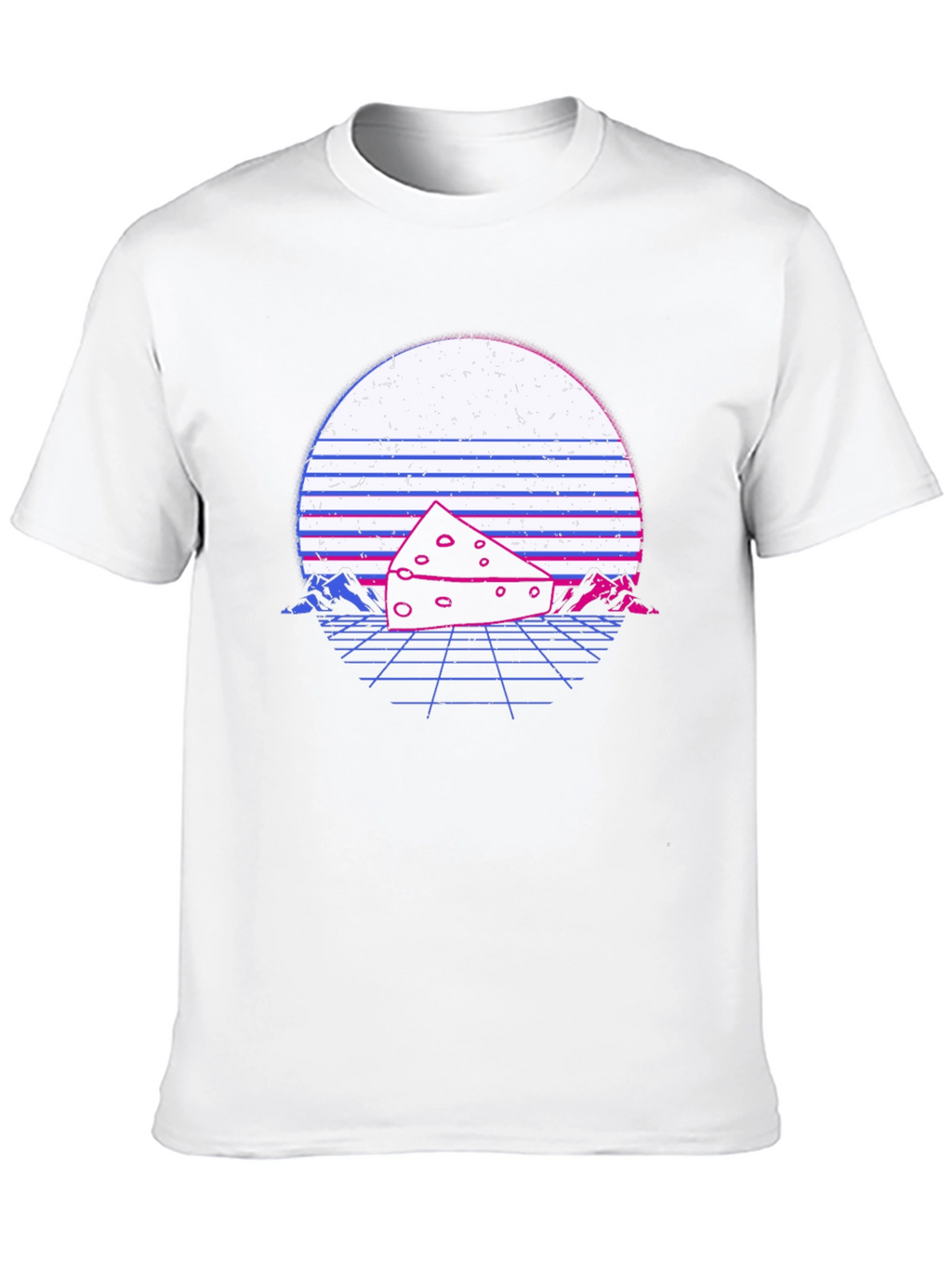 Retro Cheese T-Shirt - Synthwave Style