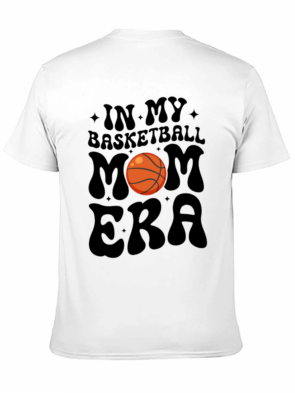 Basketball Mom Era Black Graphic Tee