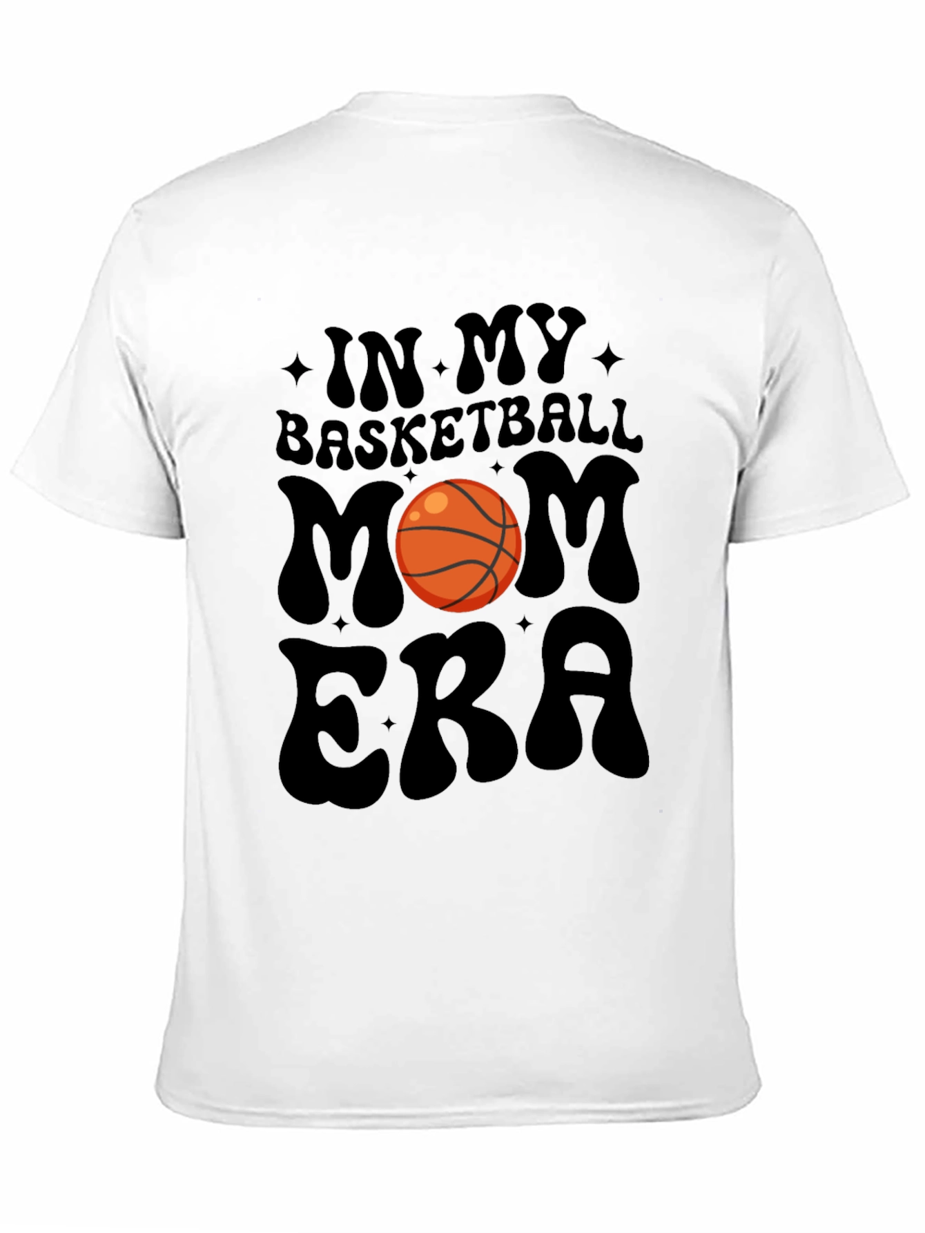 Basketball Mom Era Black Graphic Tee