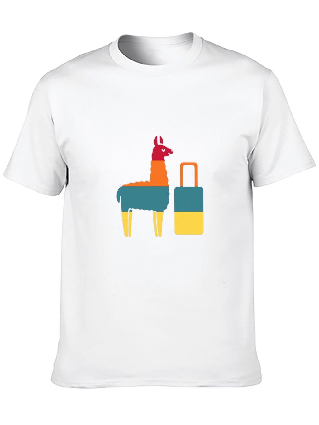 Llama & Suitcase Graphic Tee - Travel Ready!