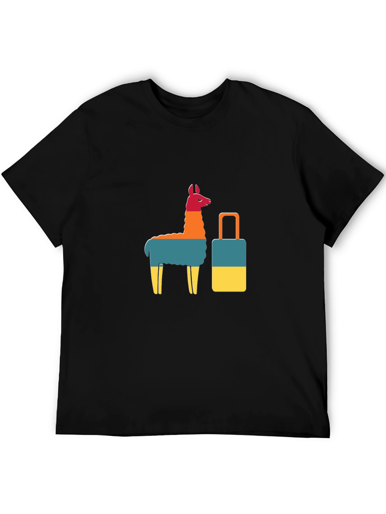 Llama & Suitcase Graphic Tee - Travel Ready!