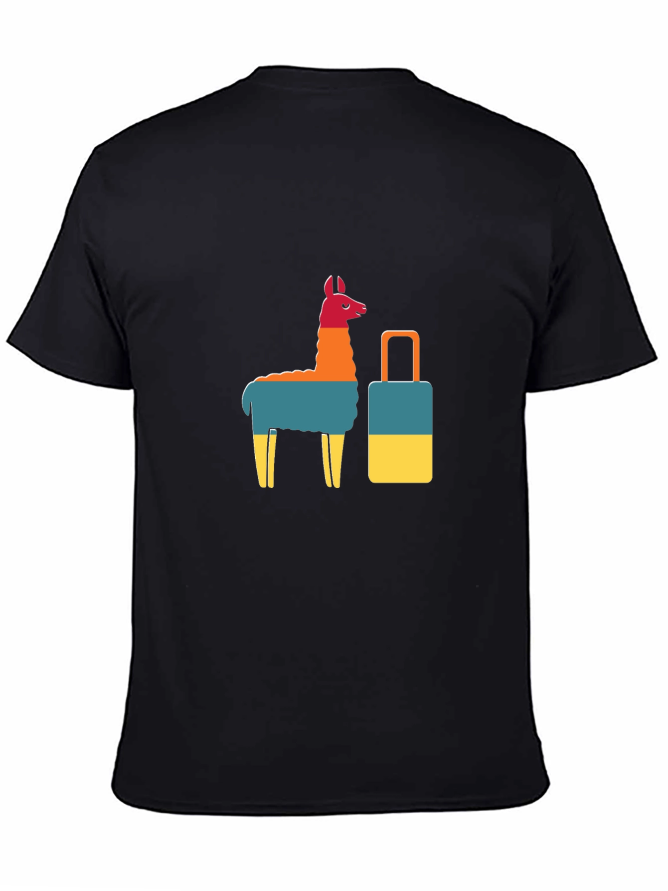 Llama & Suitcase Graphic Tee - Travel Ready!