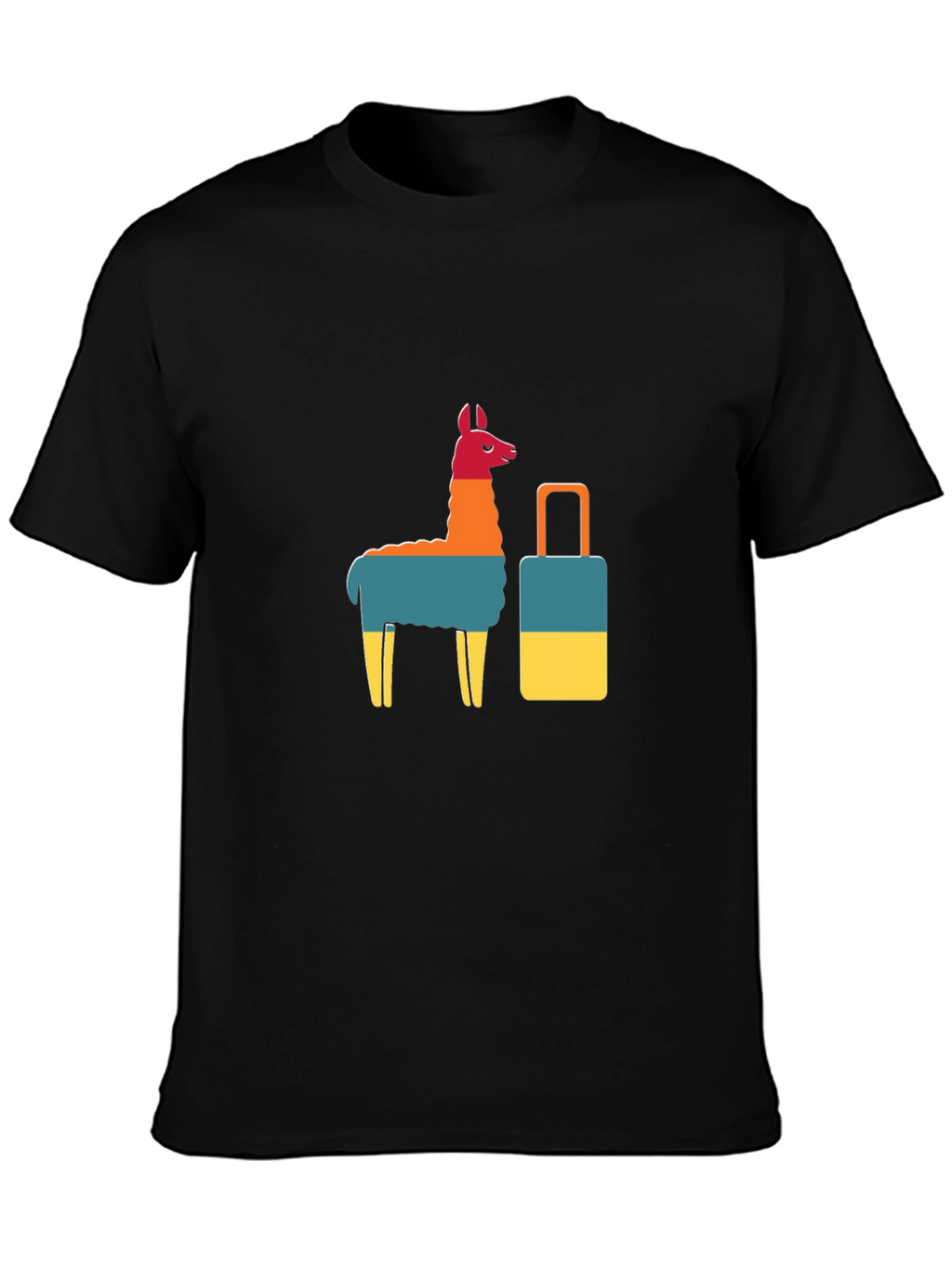 Llama & Suitcase Graphic Tee - Travel Ready!