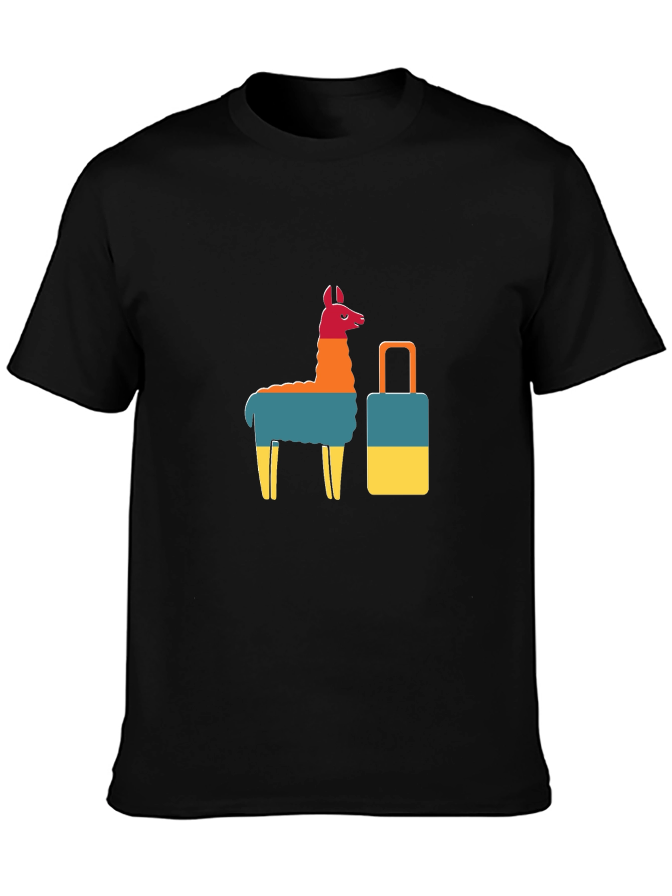 Llama & Suitcase Graphic Tee - Travel Ready!