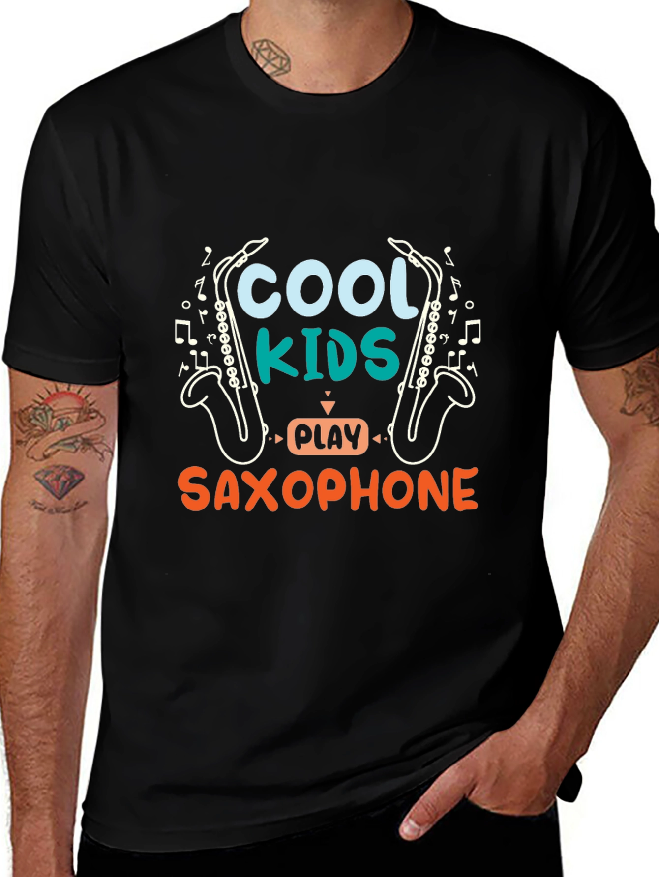 Cool Kids Saxophone Graphic Tee