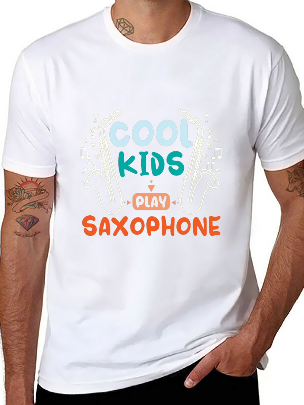 Cool Kids Saxophone Graphic Tee