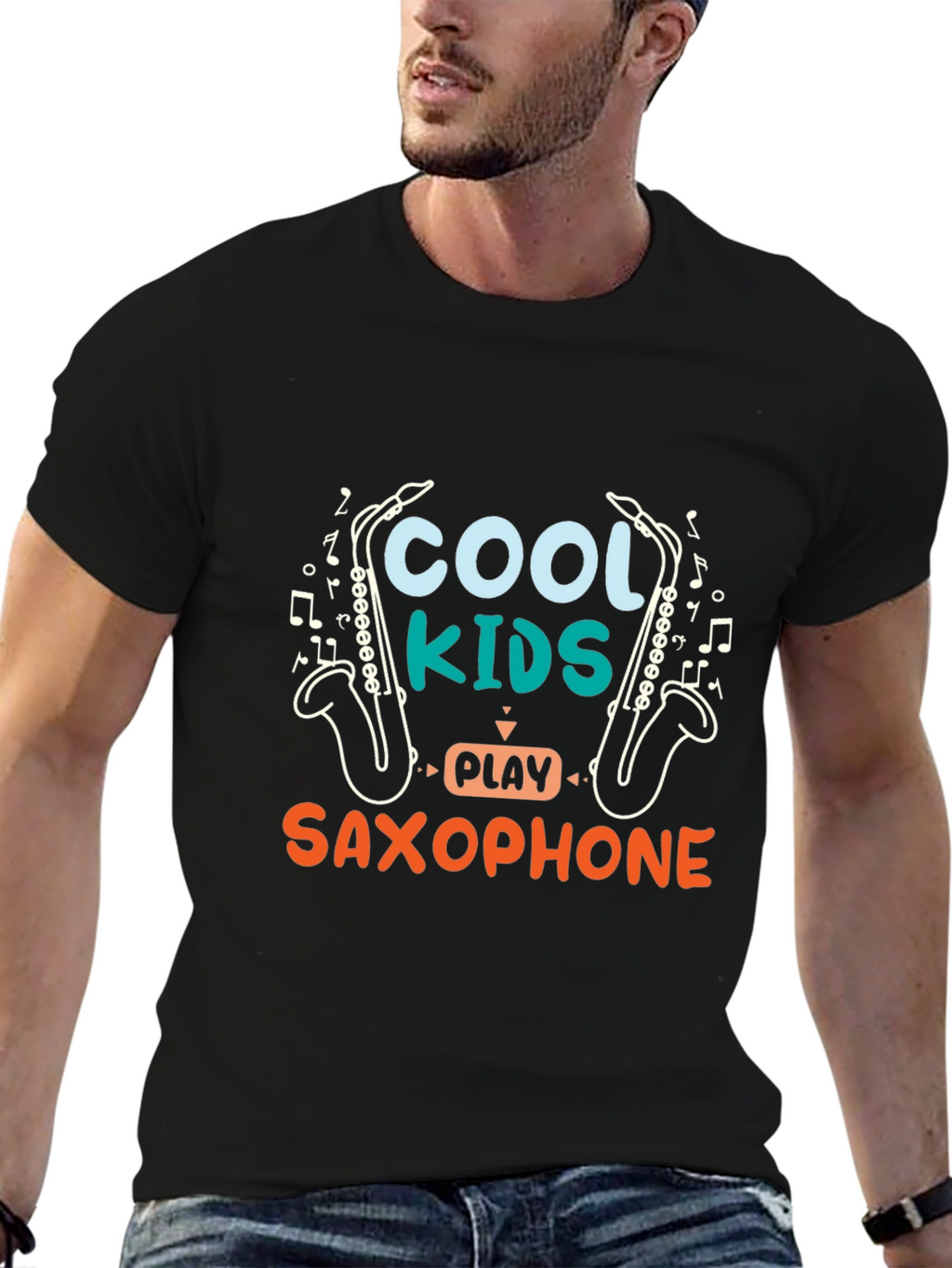 Cool Kids Saxophone Graphic Tee