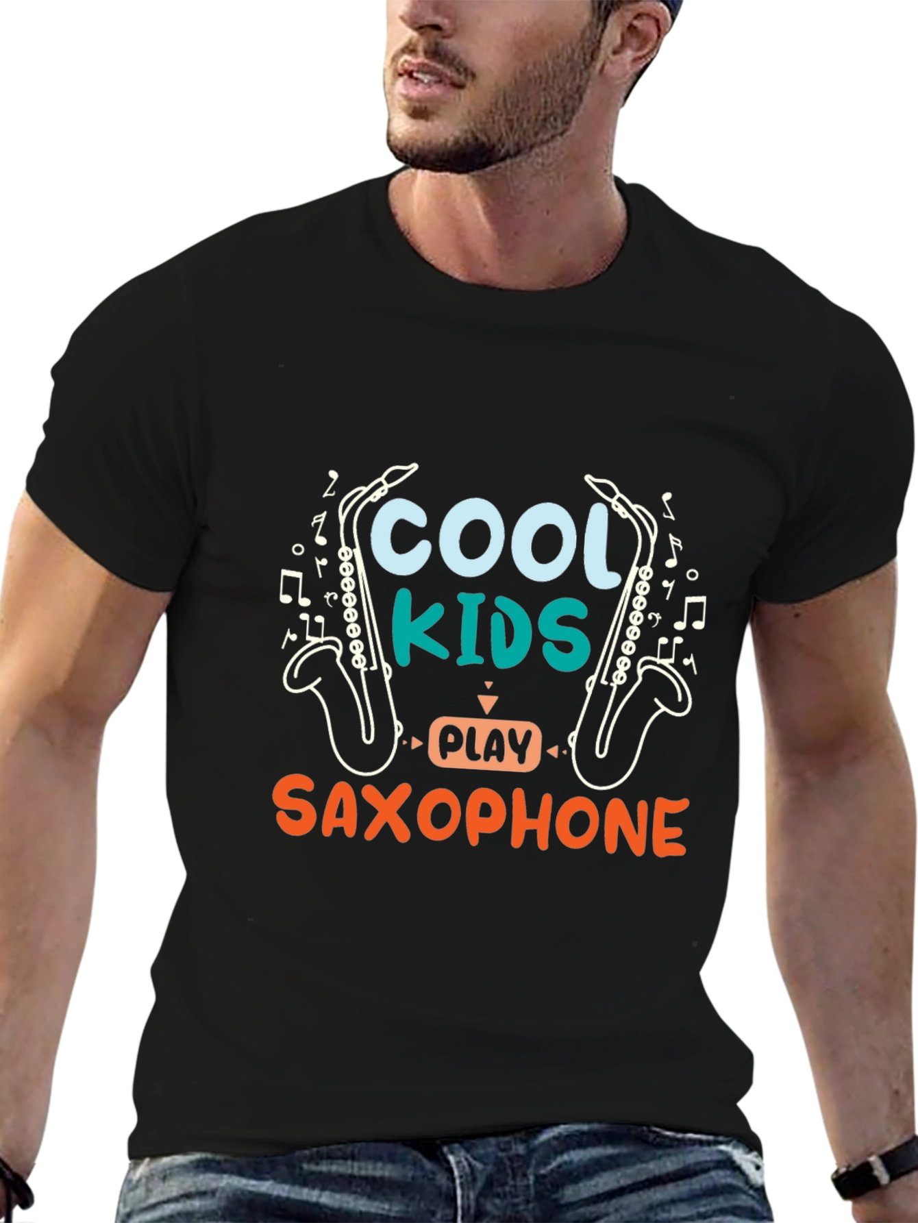 Cool Kids Saxophone Graphic Tee
