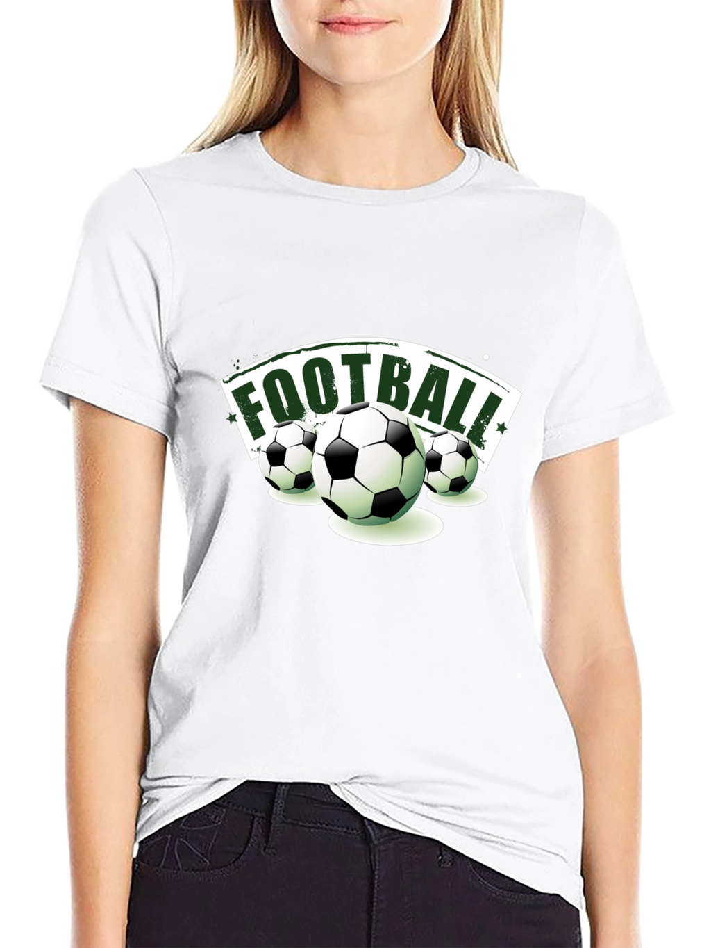 Football Graphic Tee | Sporty Black T-Shirt