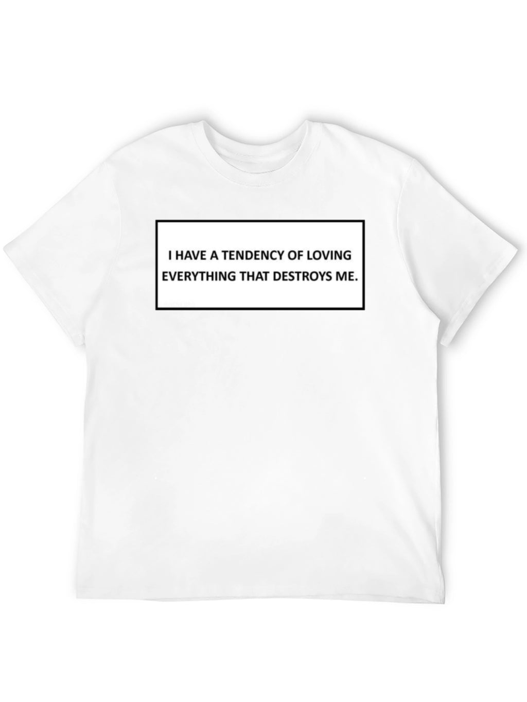 I Have A Tendency Black Graphic Tee