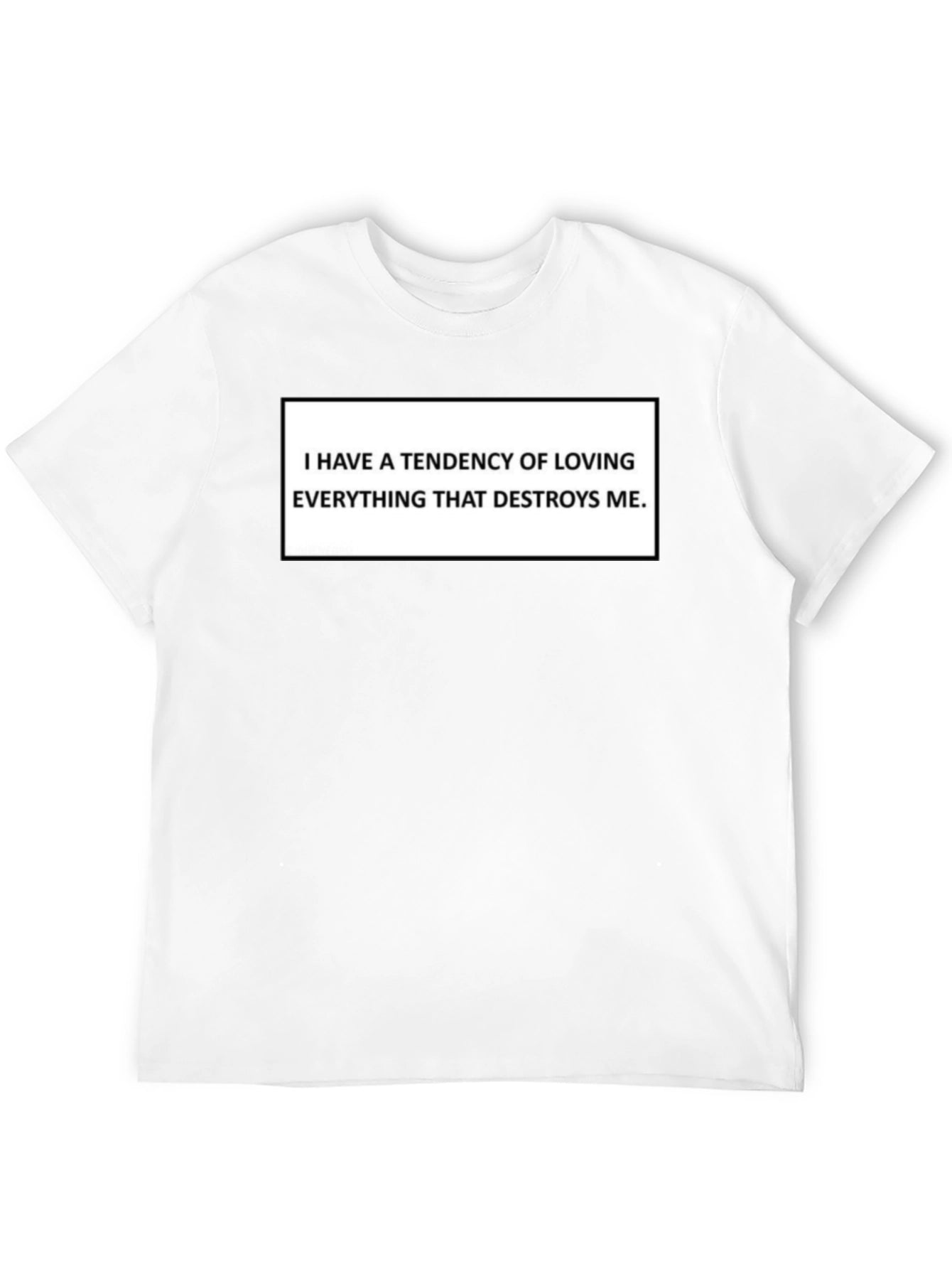 I Have A Tendency Black Graphic Tee