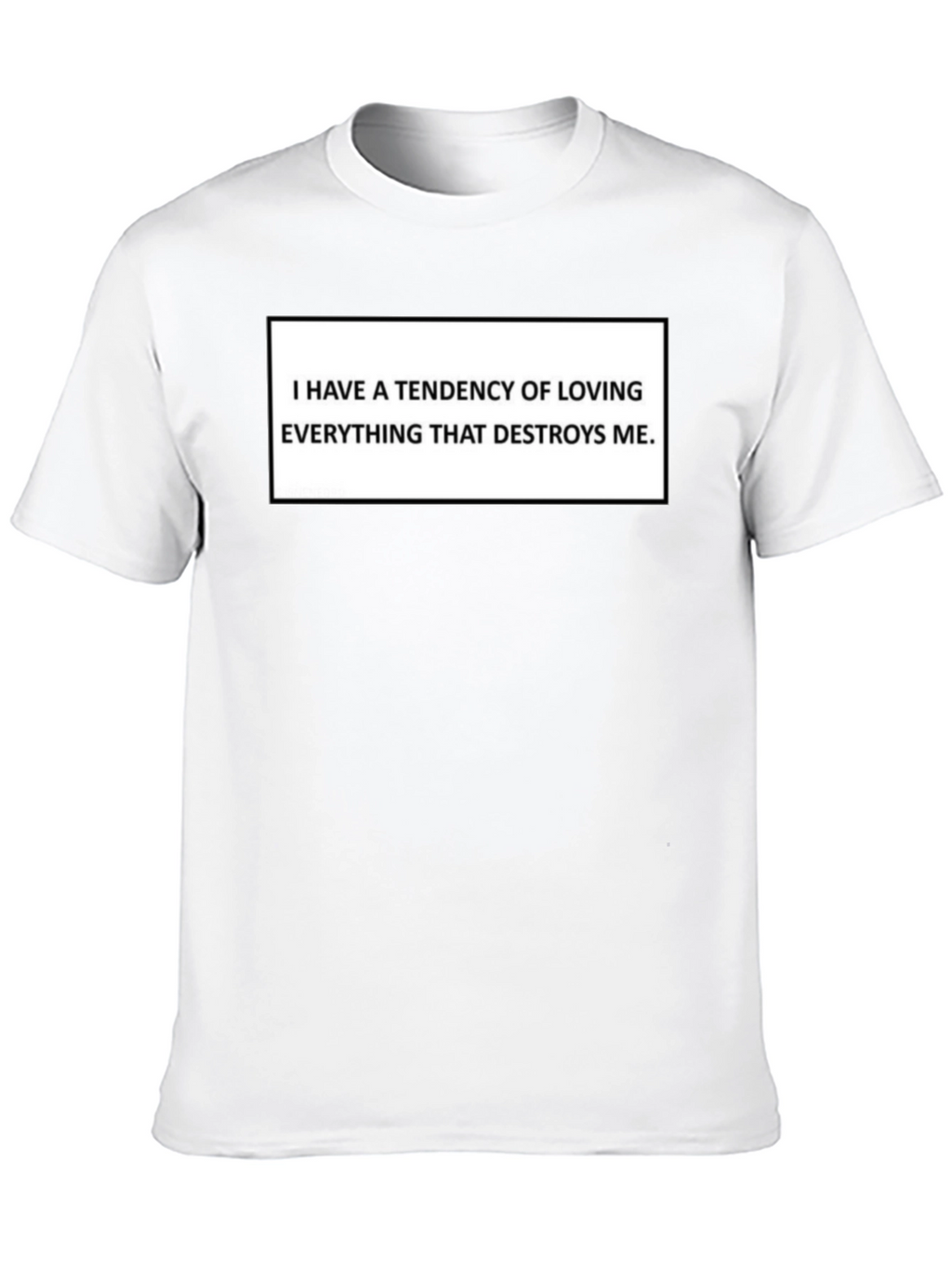 I Have A Tendency Black Graphic Tee