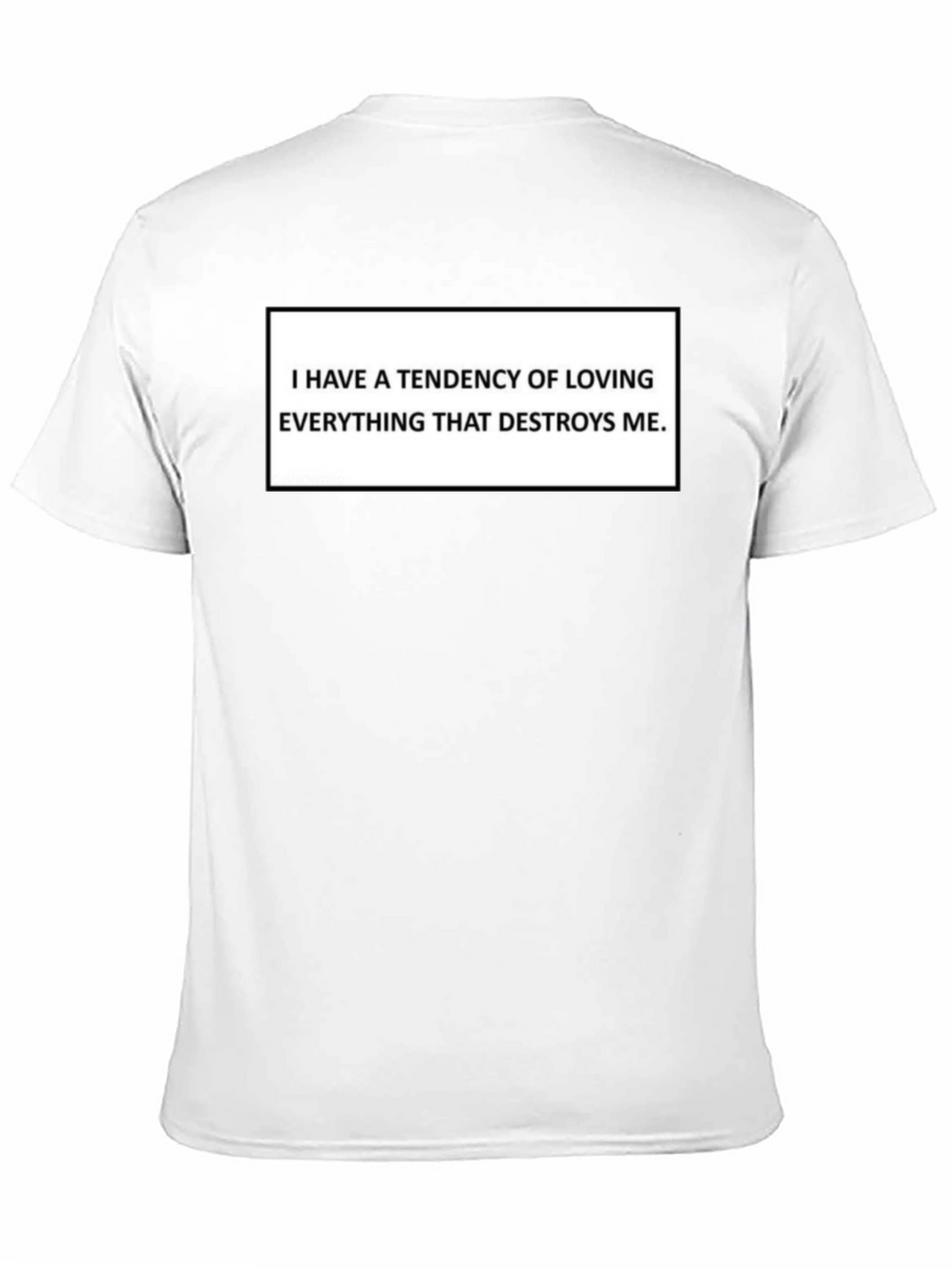 I Have A Tendency Black Graphic Tee