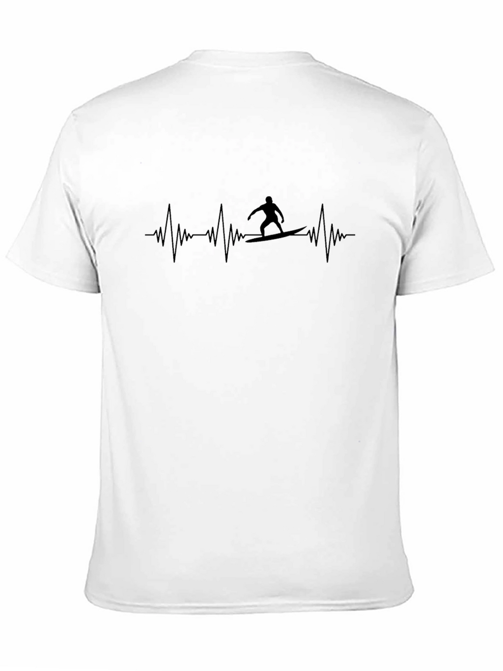 Surfing Heartbeat Graphic T-Shirt