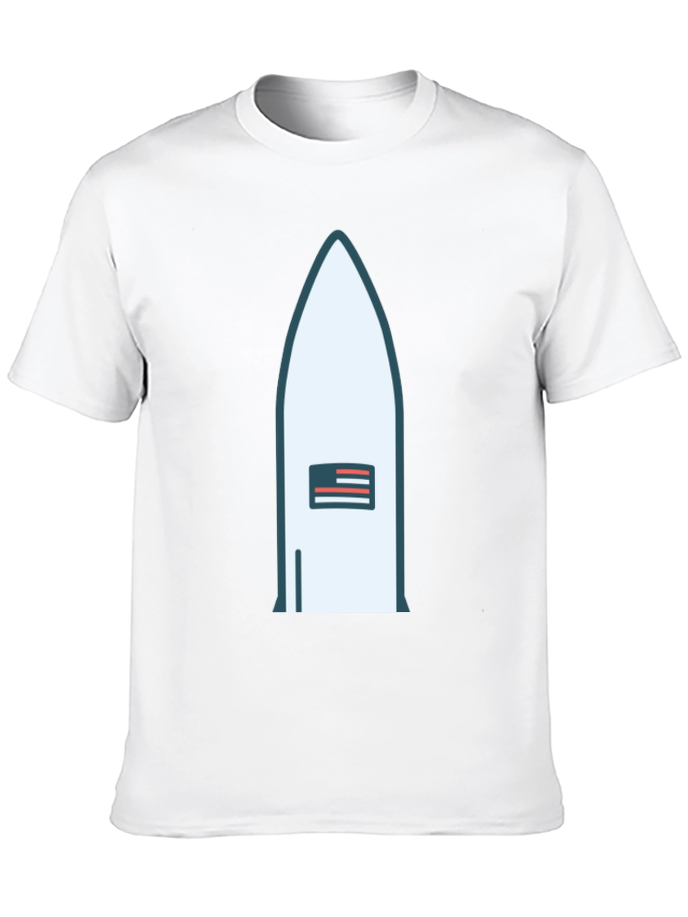 Rocket USA Flag Graphic Tee - Black