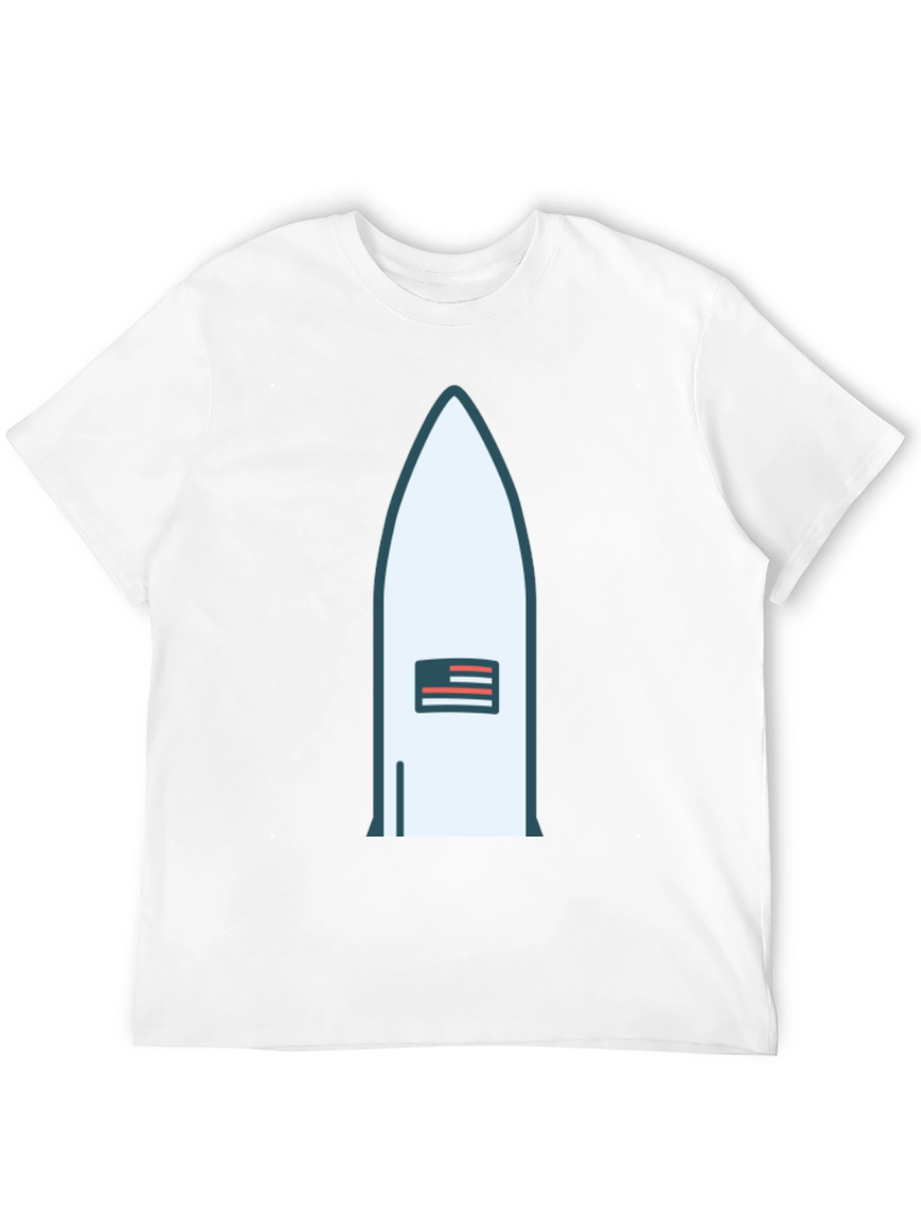Rocket USA Flag Graphic Tee - Black