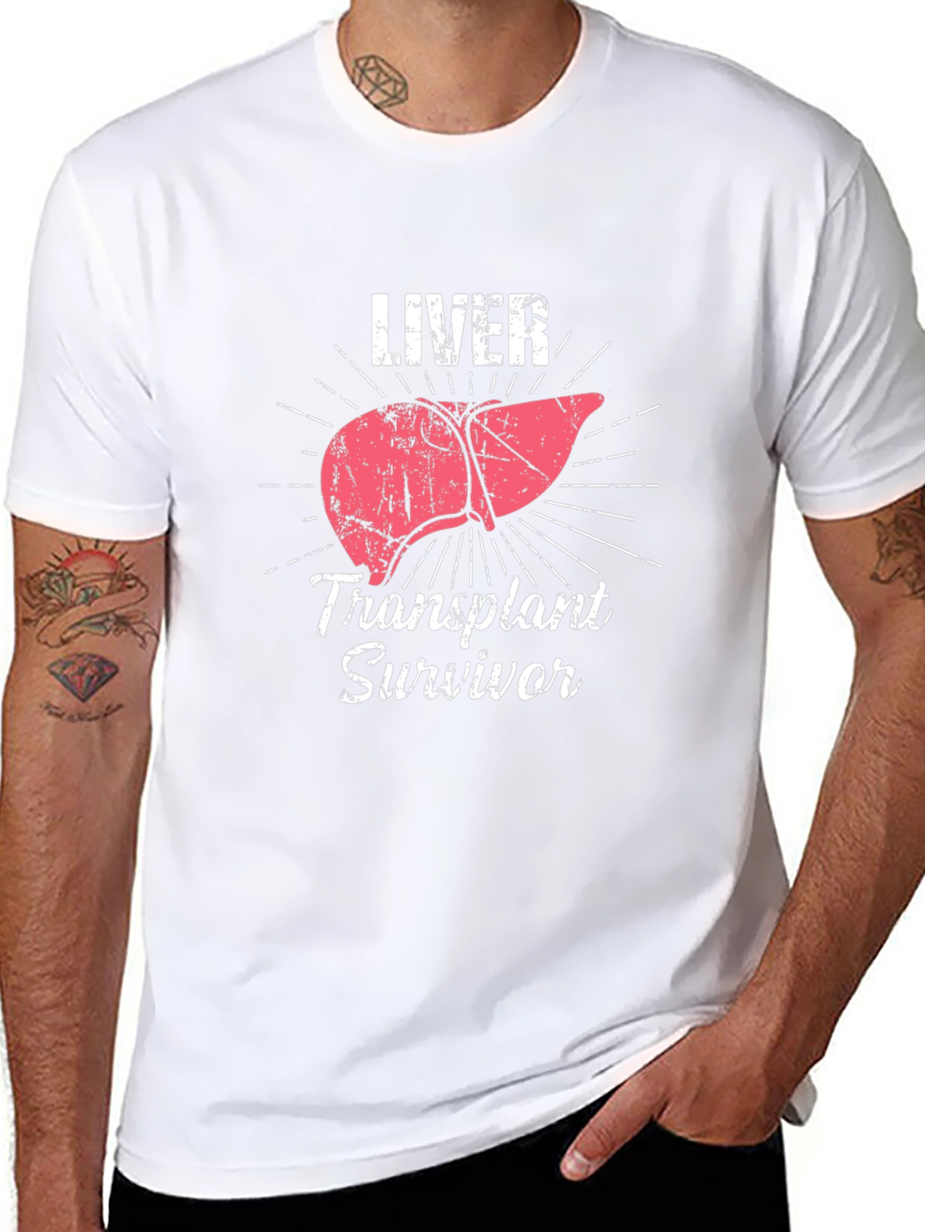 Liver Transplant Survivor Graphic T-Shirt