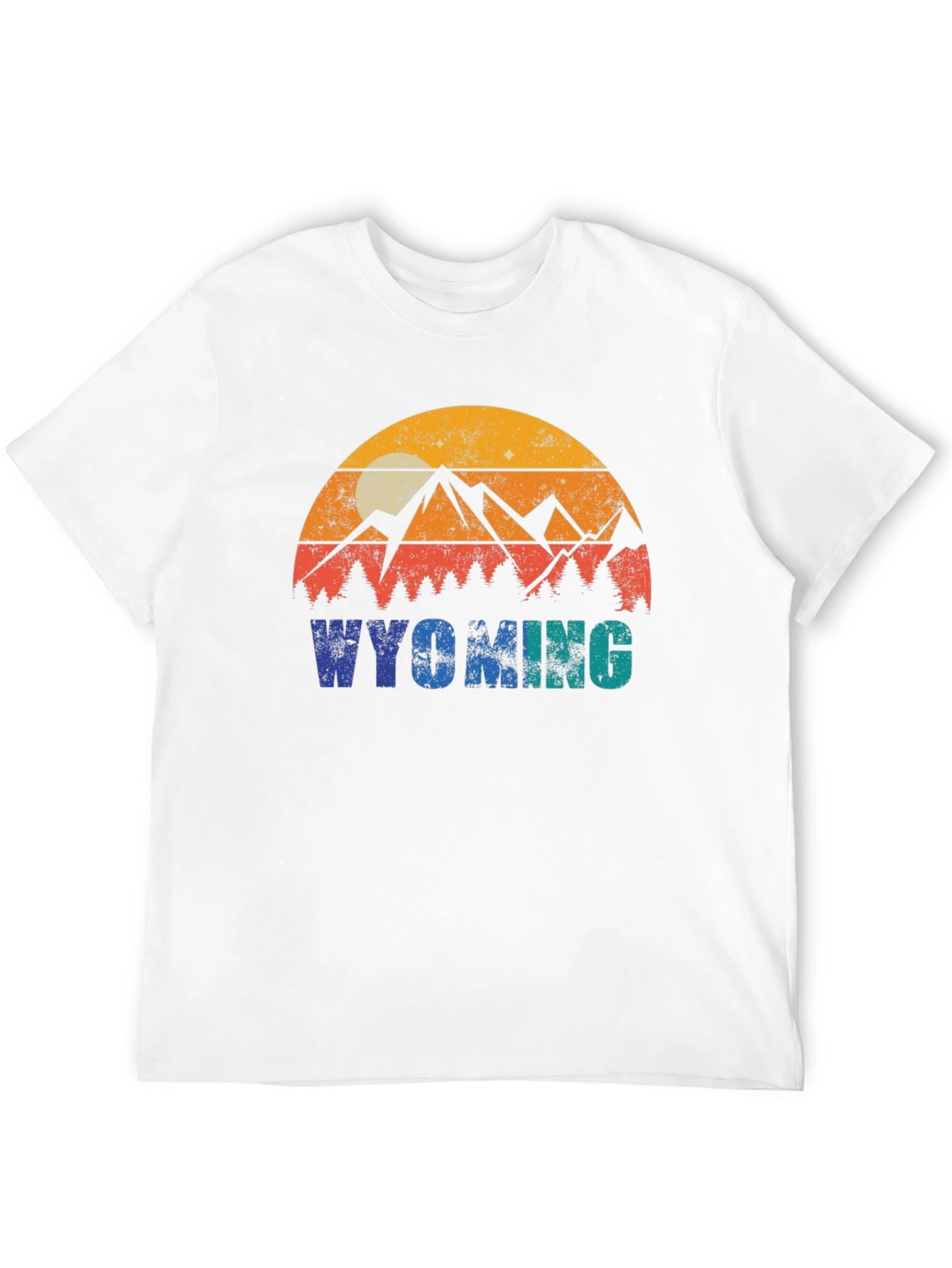 Wyoming Mountains Graphic T-Shirt