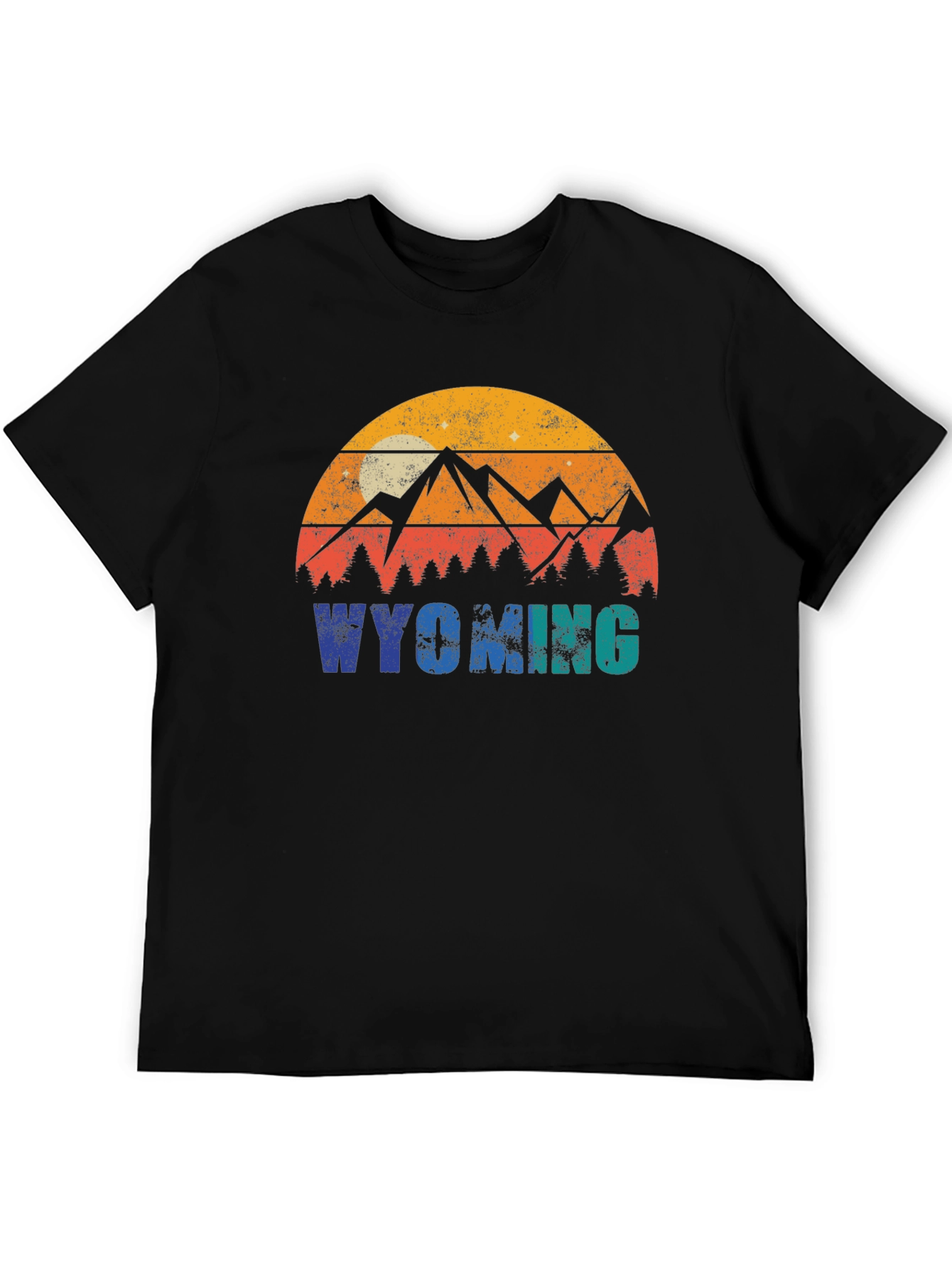 Wyoming Mountains Graphic T-Shirt
