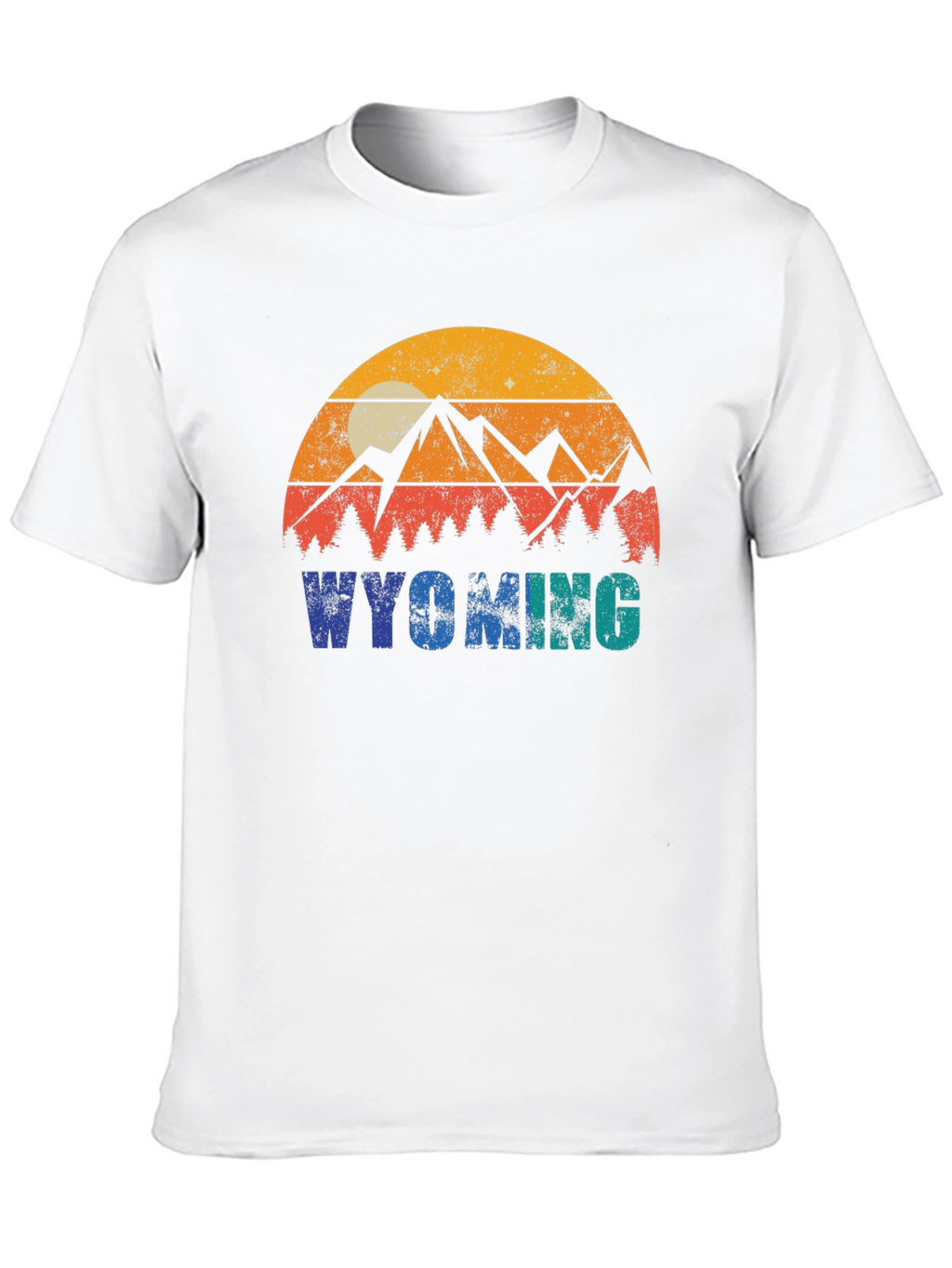 Wyoming Mountains Graphic T-Shirt
