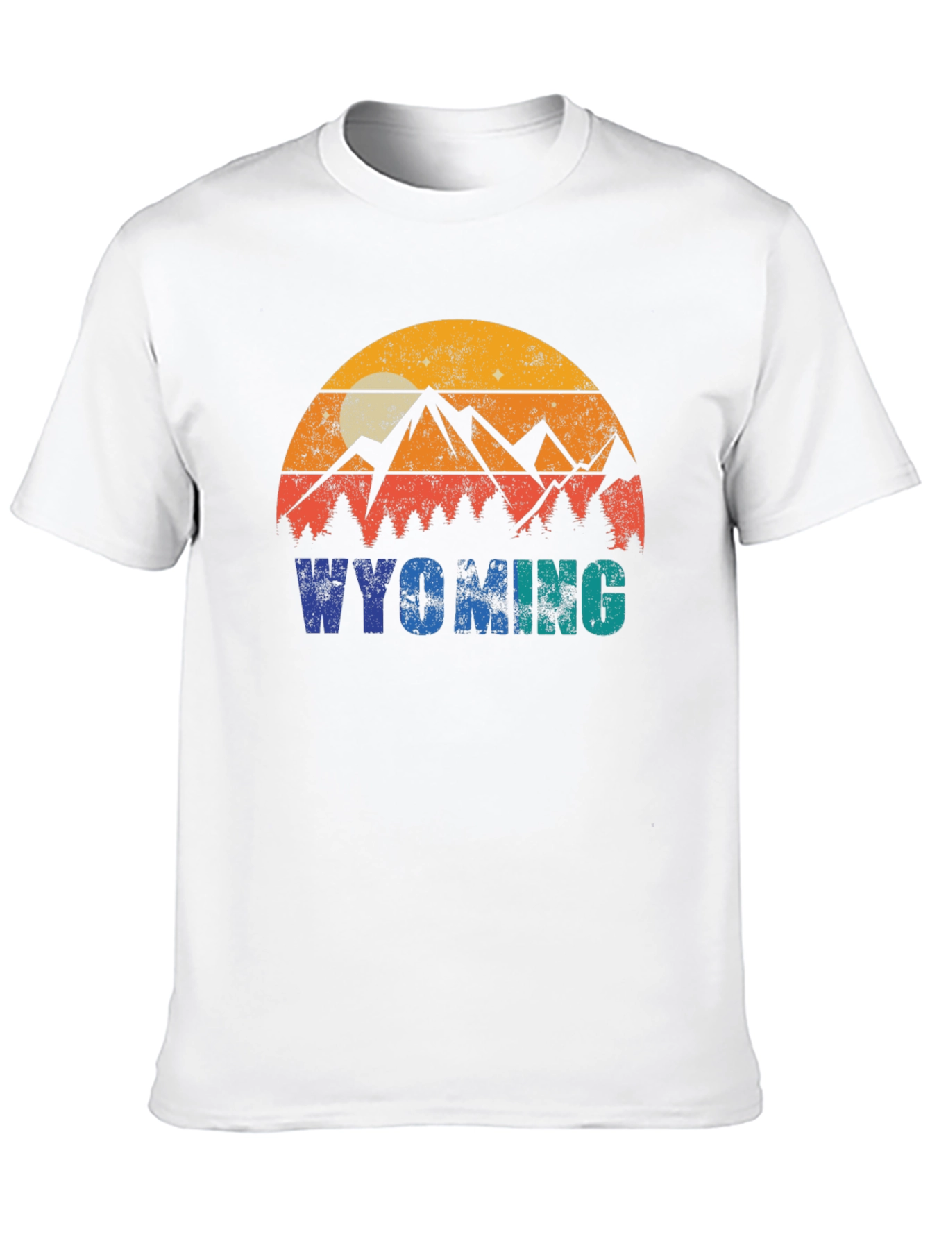 Wyoming Mountains Graphic T-Shirt