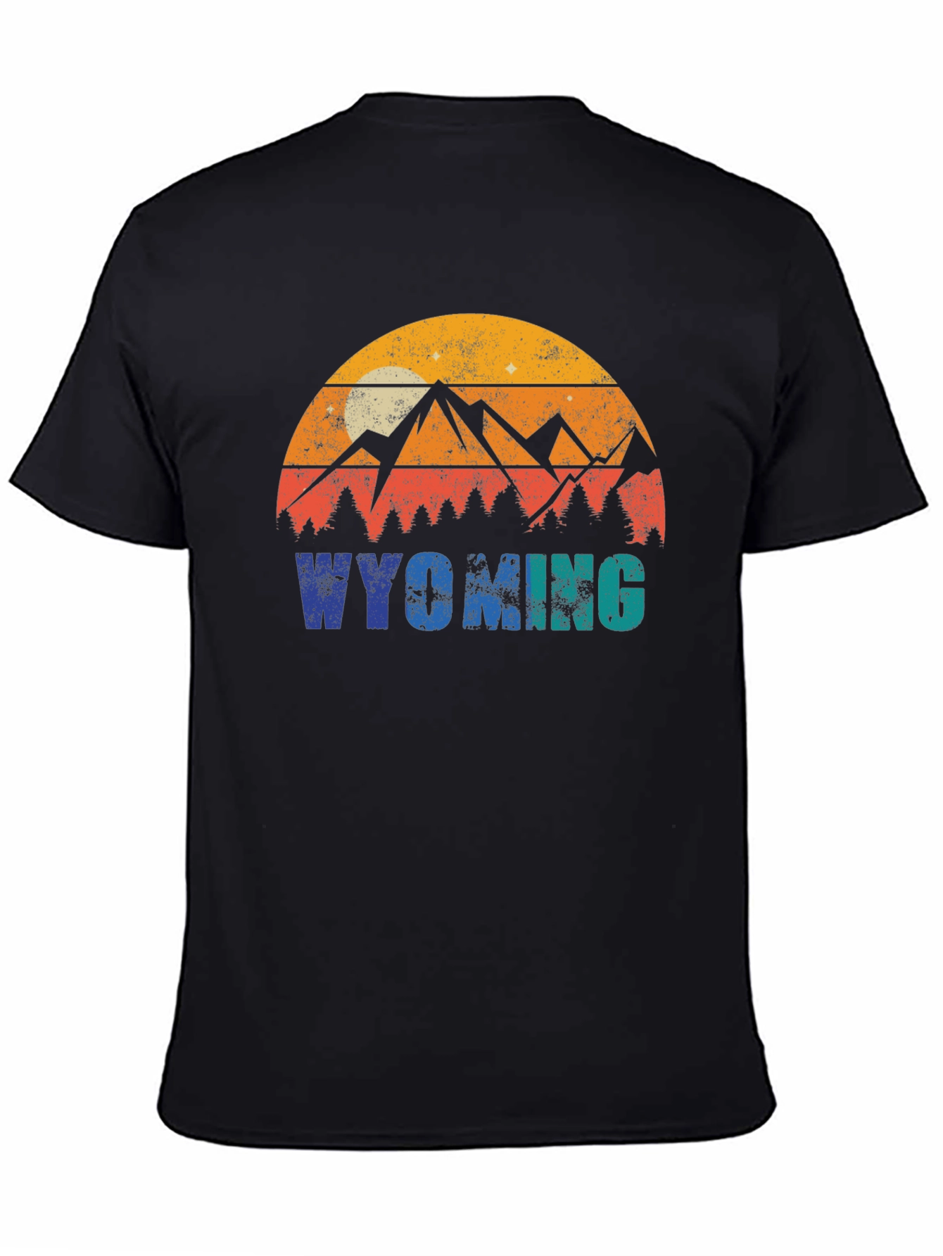Wyoming Mountains Graphic T-Shirt