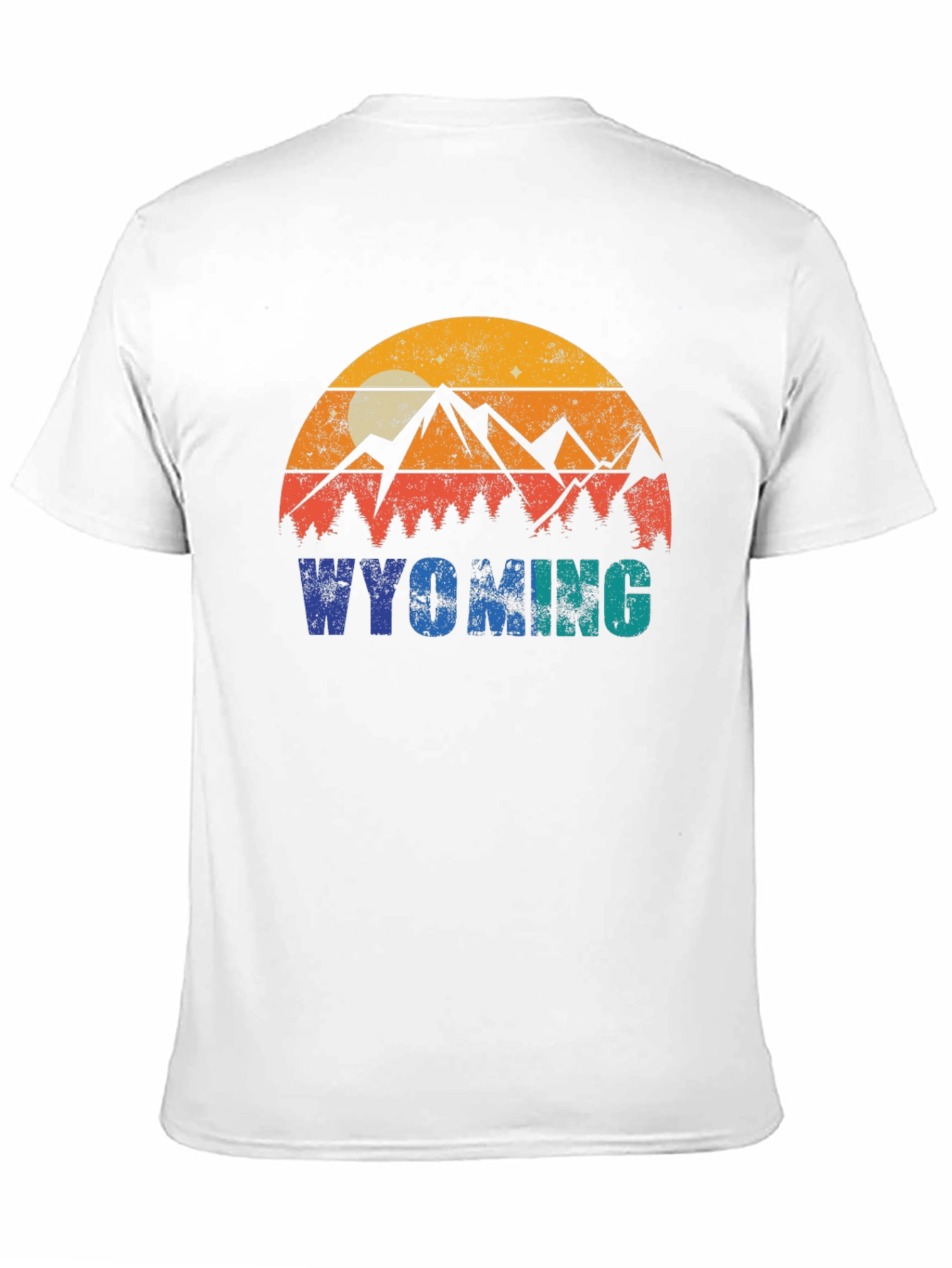 Wyoming Mountains Graphic T-Shirt