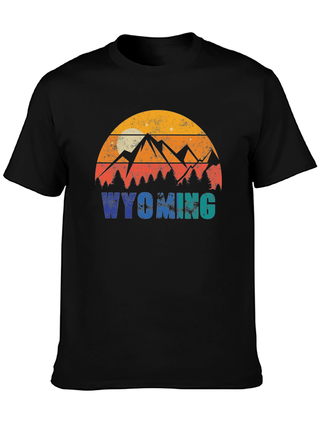 Wyoming Mountains Graphic T-Shirt