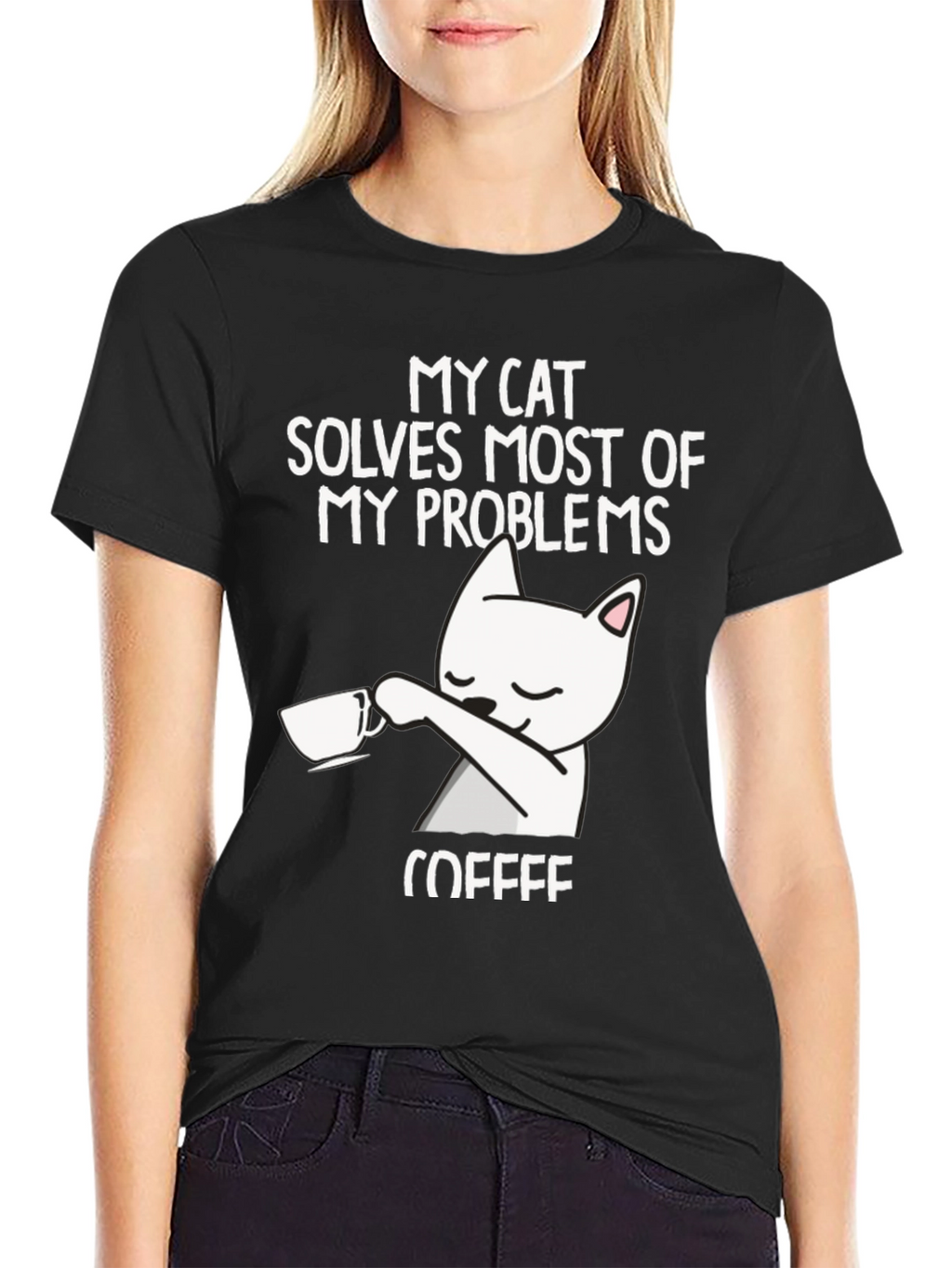 My Cat Solves Most Problems T-Shirt