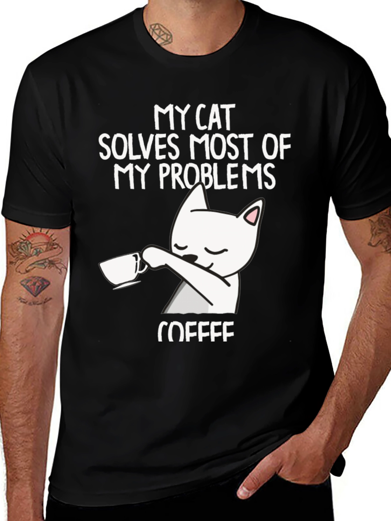 My Cat Solves Most Problems T-Shirt