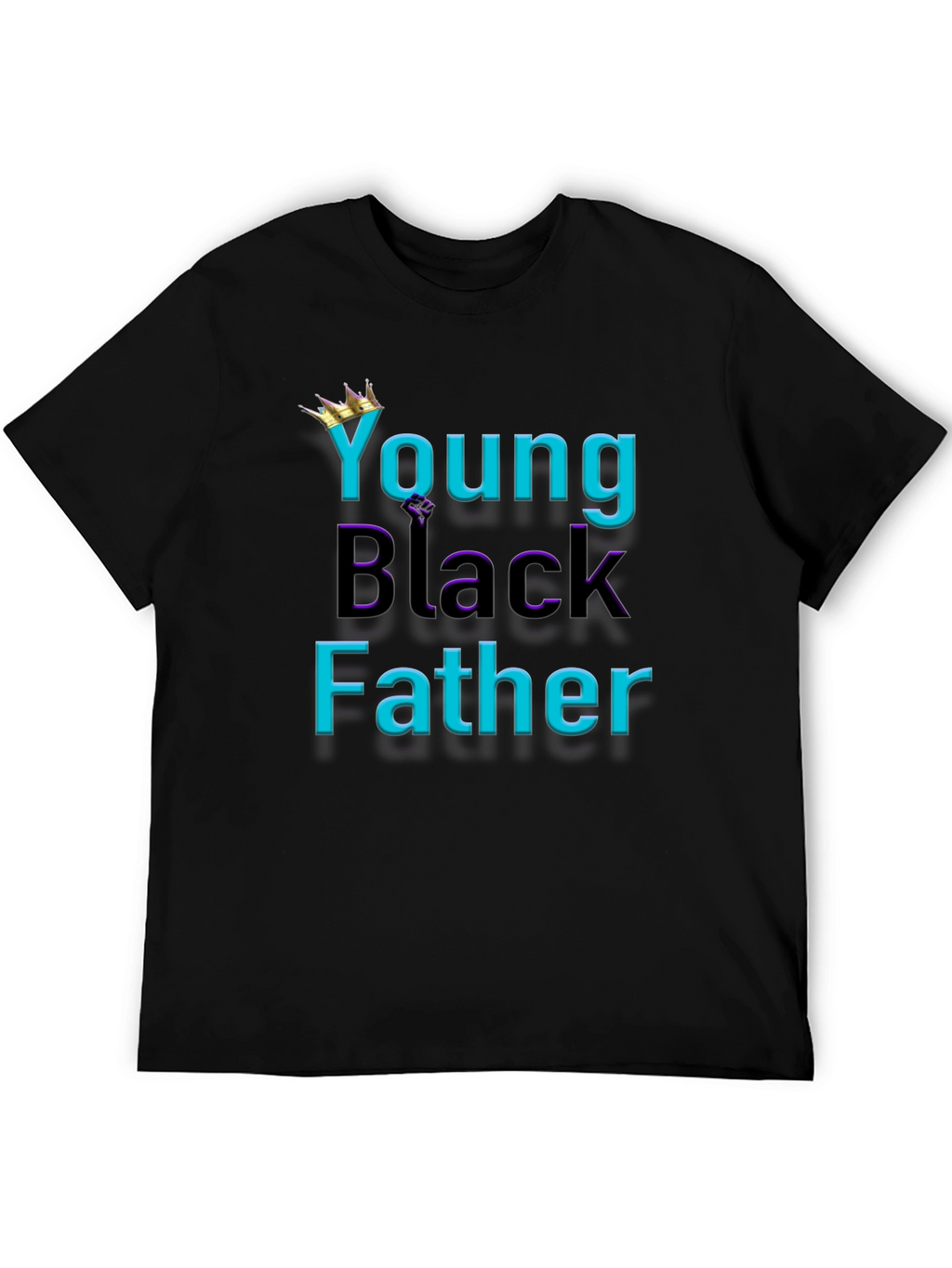 Young Black Father Graphic Tee