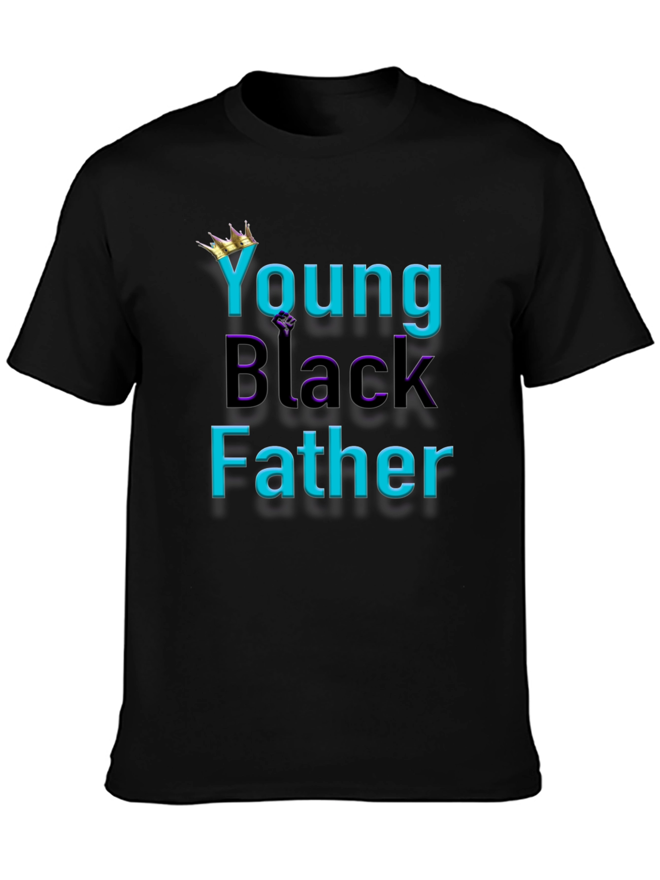 Young Black Father Graphic Tee