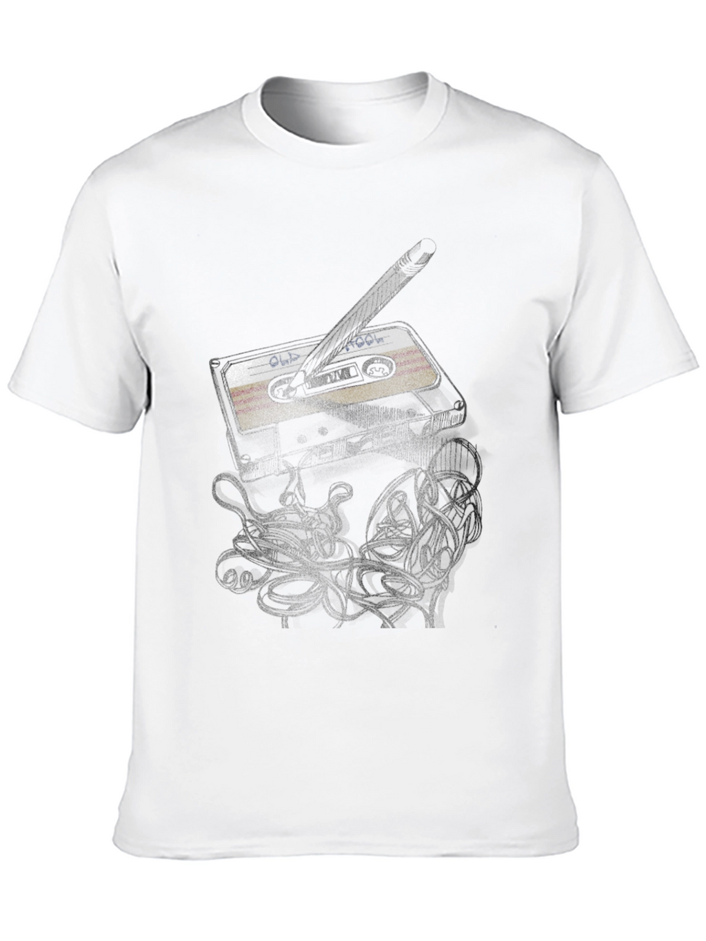 Old School Mix Tape Graphic Tee - Black