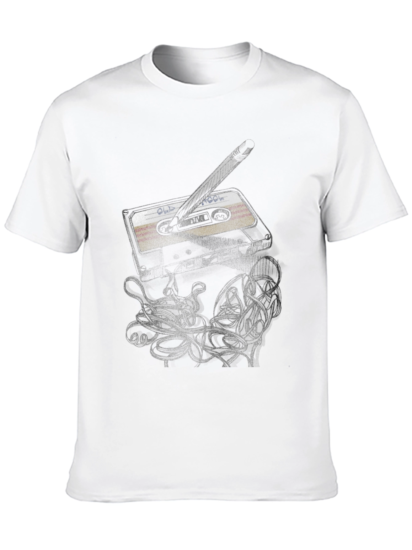 Old School Mix Tape Graphic Tee - Black