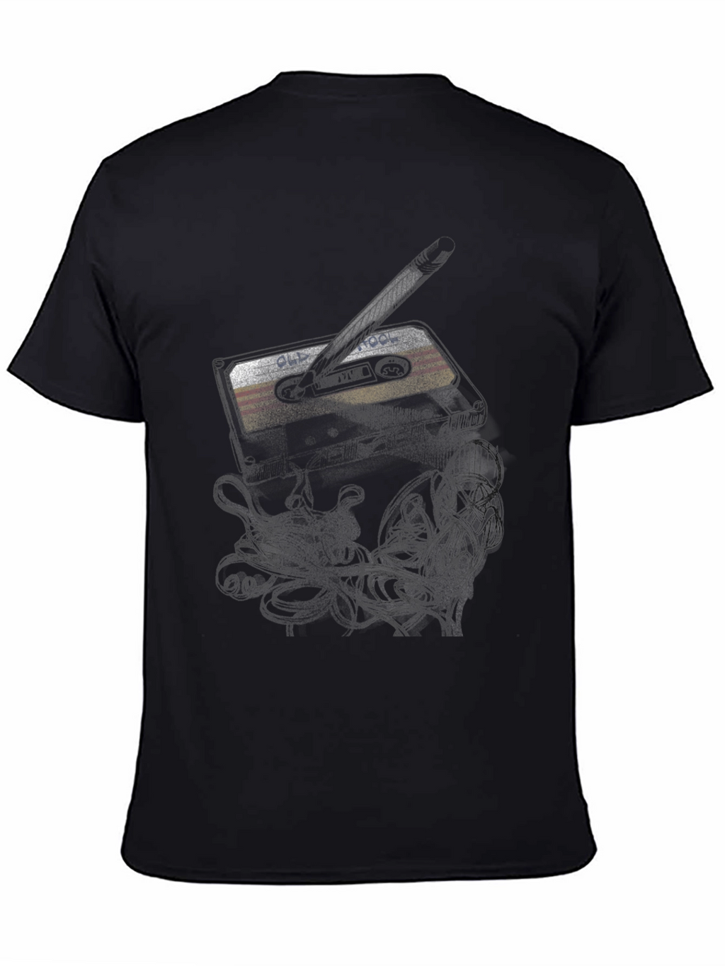 Old School Mix Tape Graphic Tee - Black