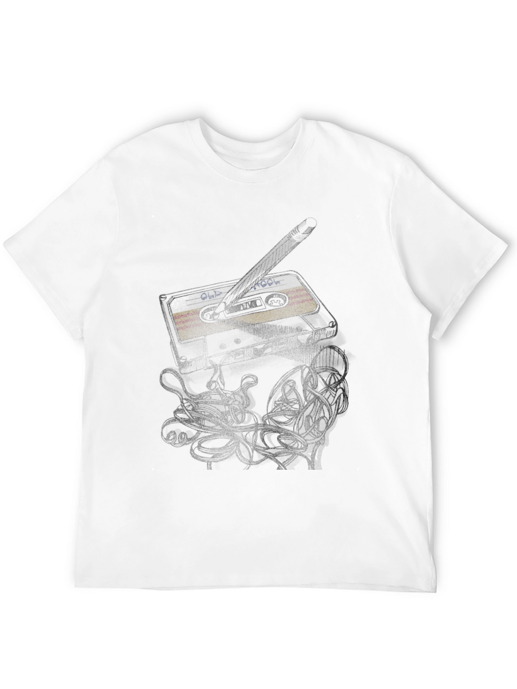 Old School Mix Tape Graphic Tee - Black