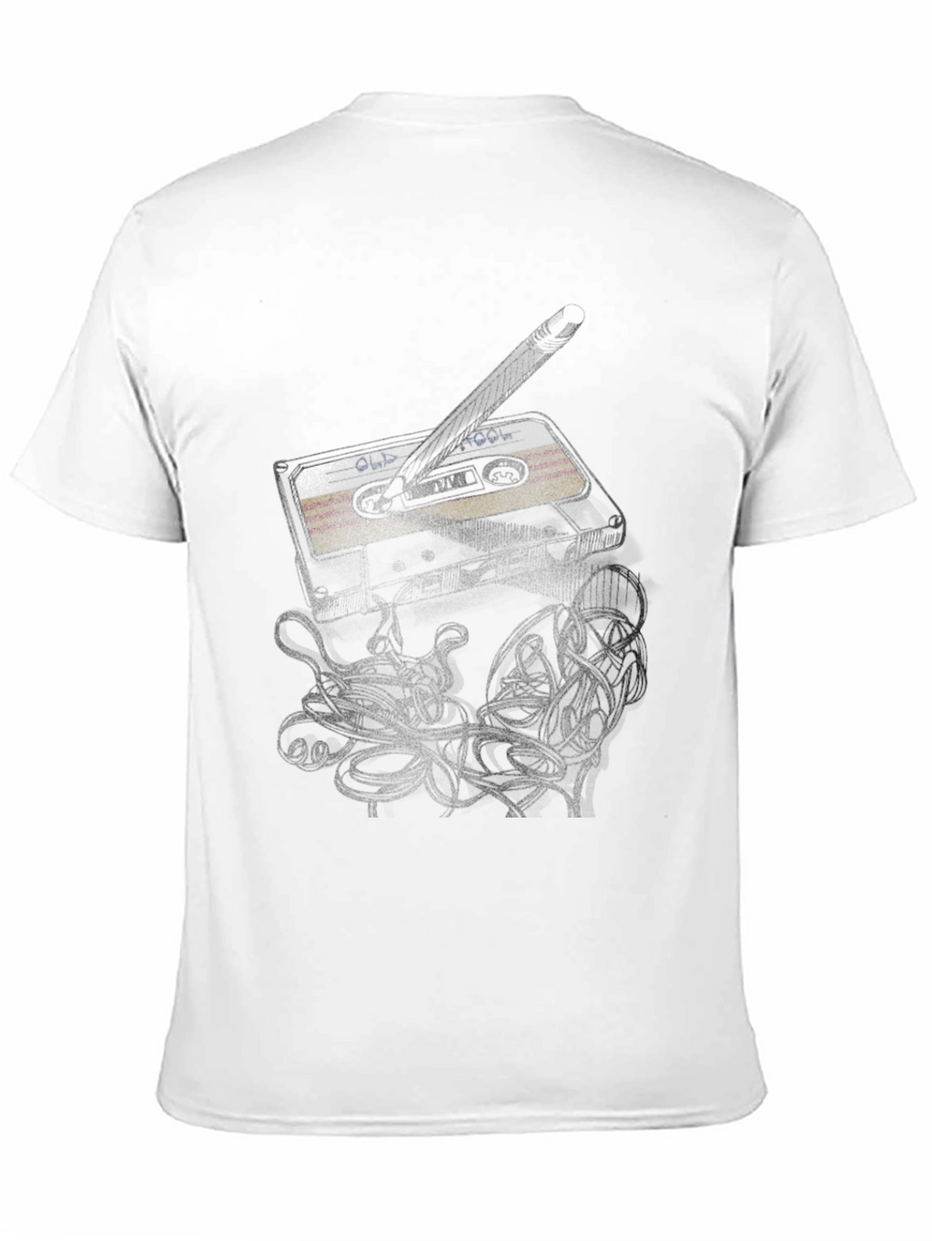Old School Mix Tape Graphic Tee - Black
