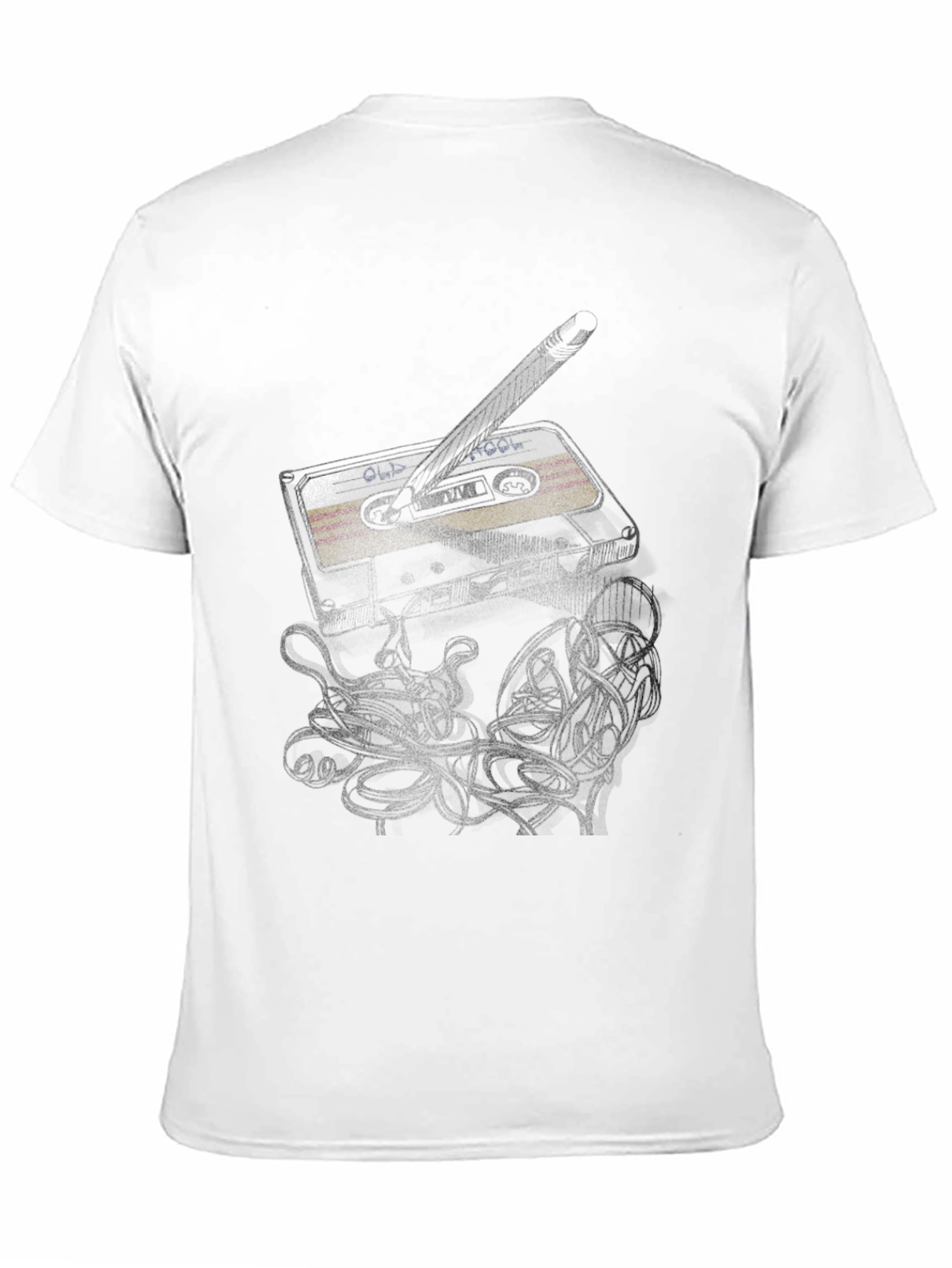 Old School Mix Tape Graphic Tee - Black