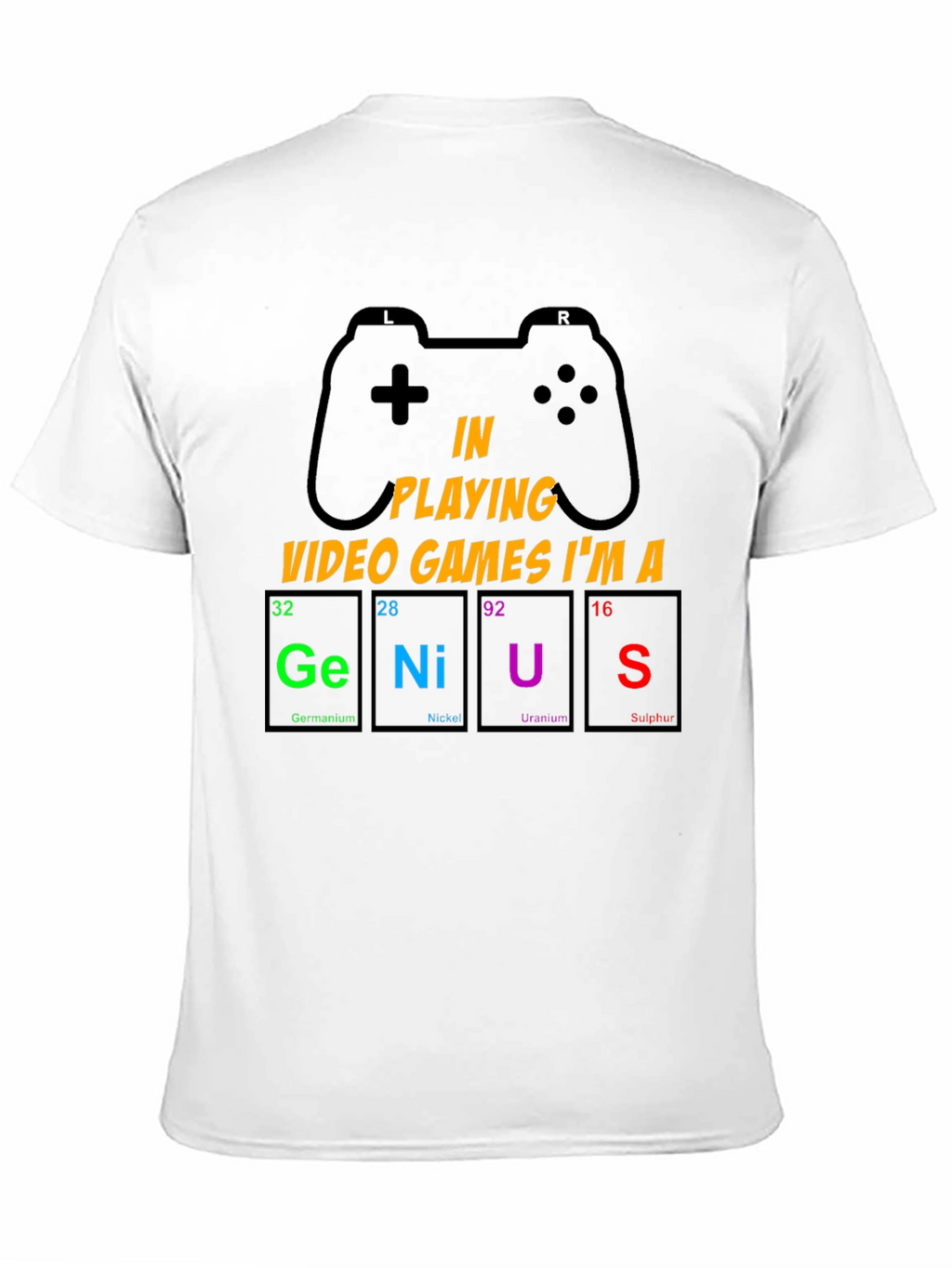 Gamer Genius T-Shirt: Periodic Table Design