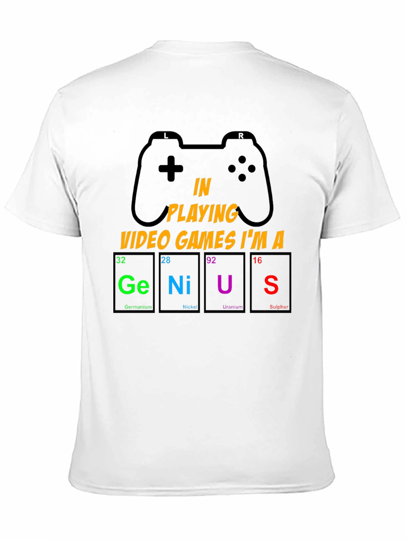 Gamer Genius T-Shirt: Periodic Table Design
