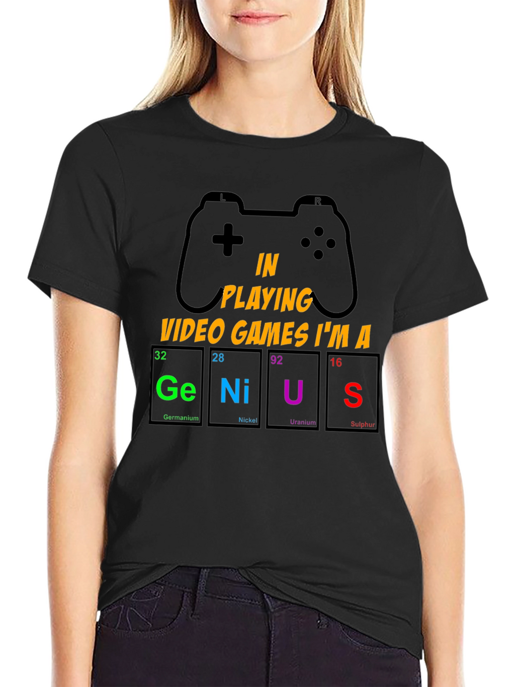 Gamer Genius T-Shirt: Periodic Table Design