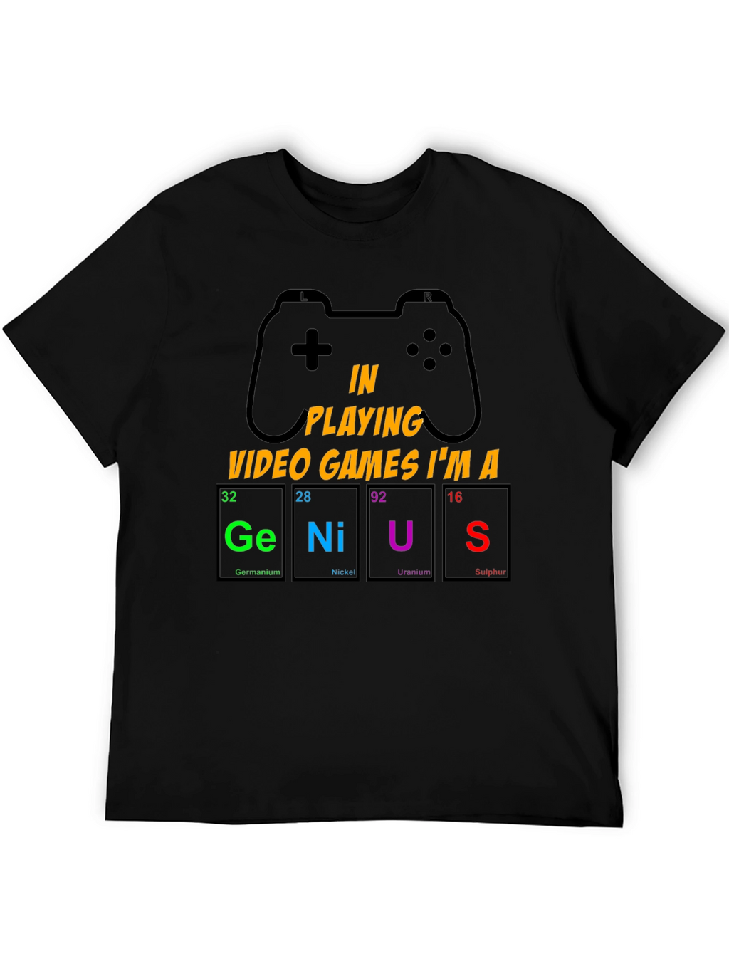 Gamer Genius T-Shirt: Periodic Table Design