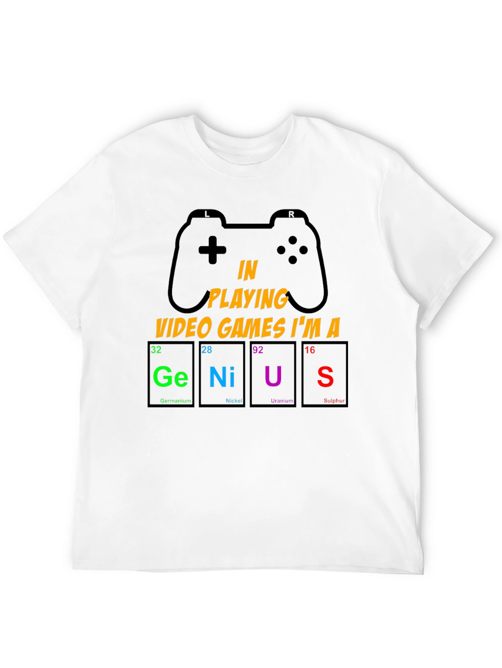 Gamer Genius T-Shirt: Periodic Table Design