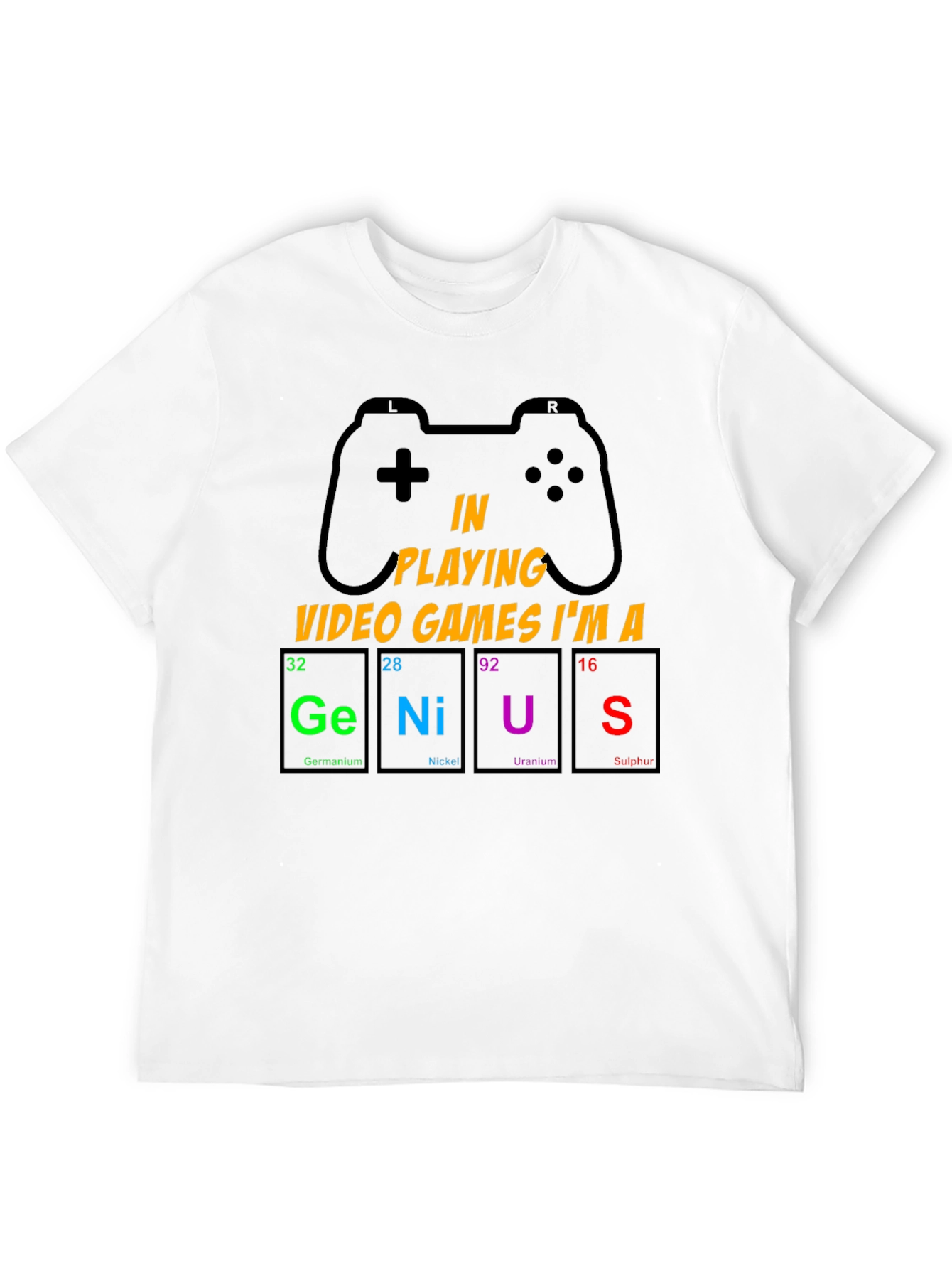 Gamer Genius T-Shirt: Periodic Table Design