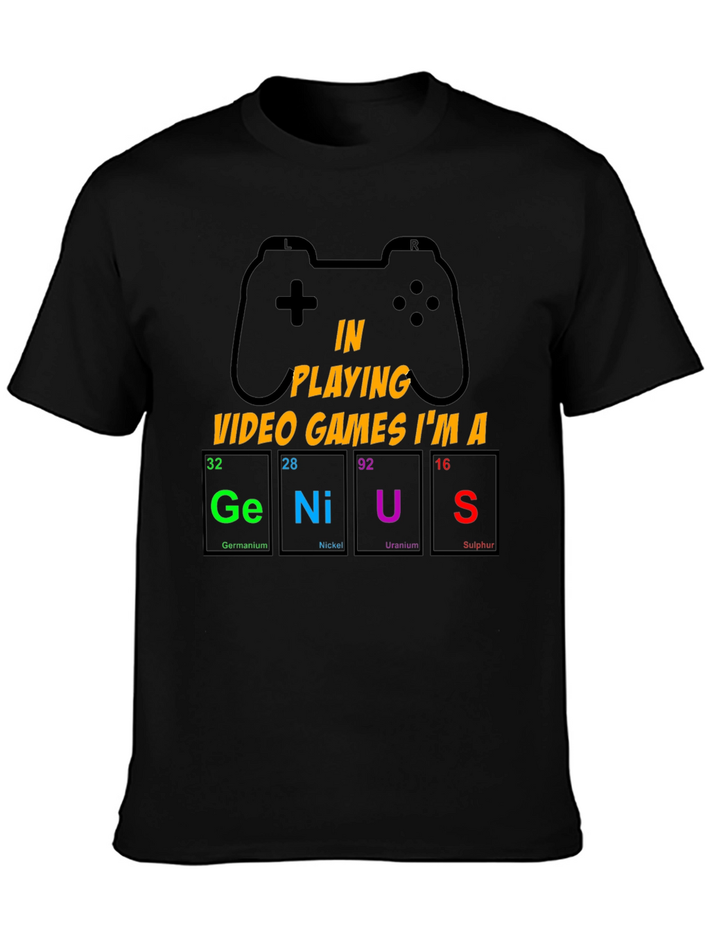 Gamer Genius T-Shirt: Periodic Table Design