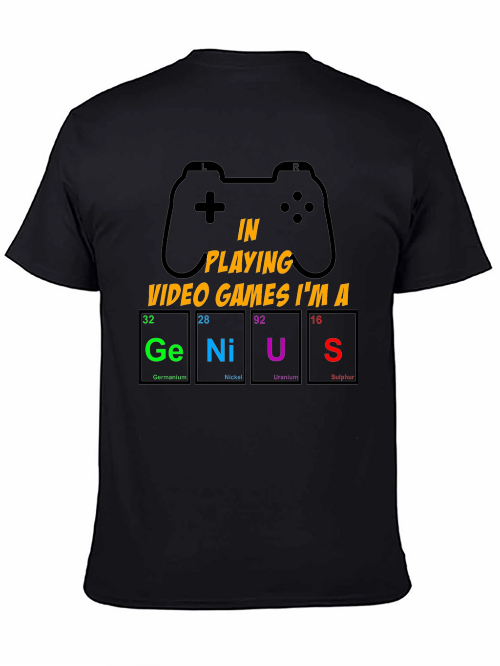Gamer Genius T-Shirt: Periodic Table Design
