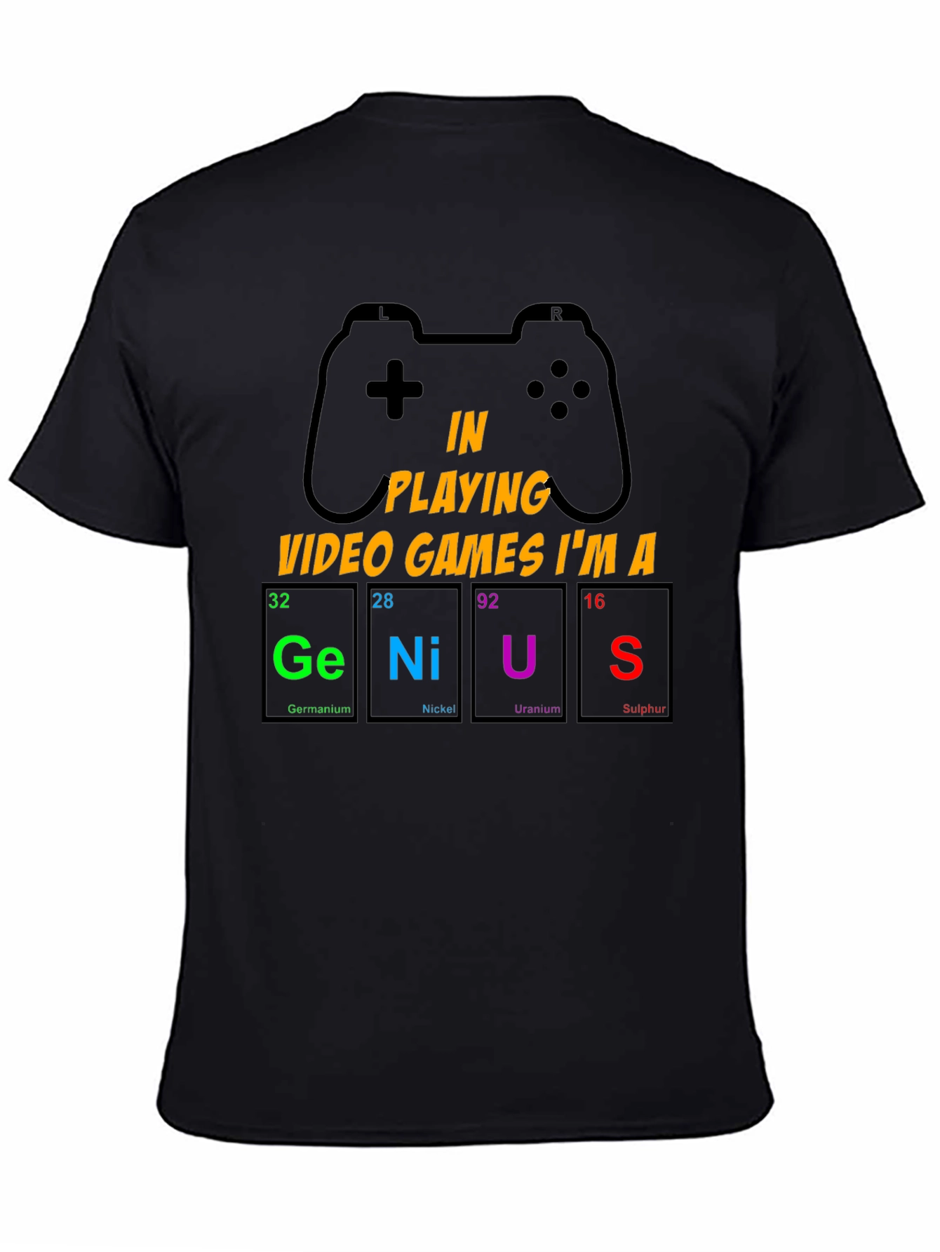 Gamer Genius T-Shirt: Periodic Table Design