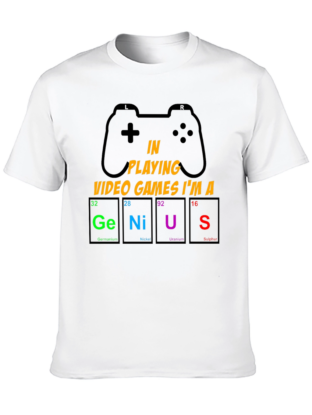 Gamer Genius T-Shirt: Periodic Table Design
